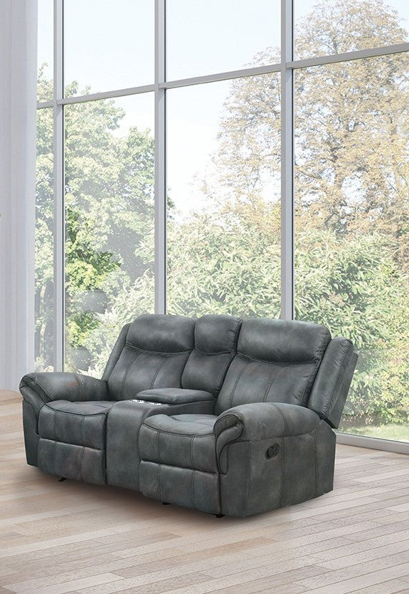 Agata Dark Gray 2 Pc. Living Room Set - Image 3