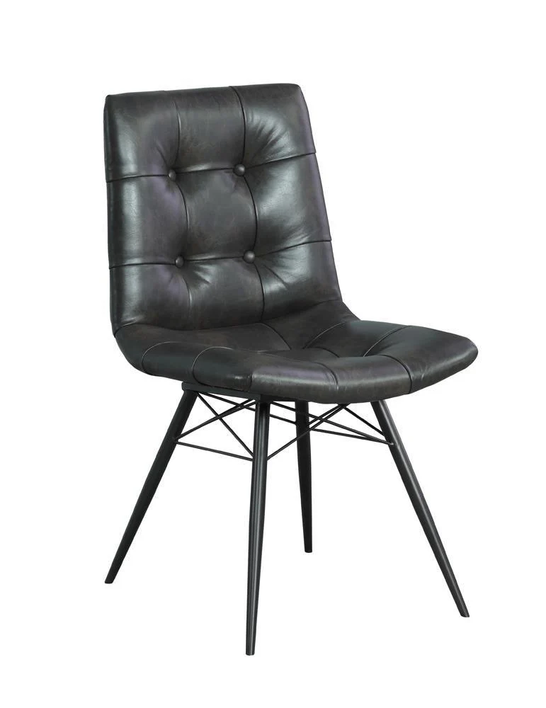 Aiken Charcoal Tufted Dining Chairs, Set of 4 - Image 2