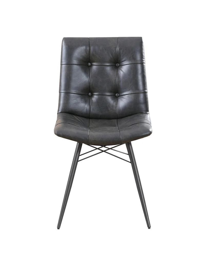 Aiken Charcoal Tufted Dining Chairs, Set of 4 - Image 3