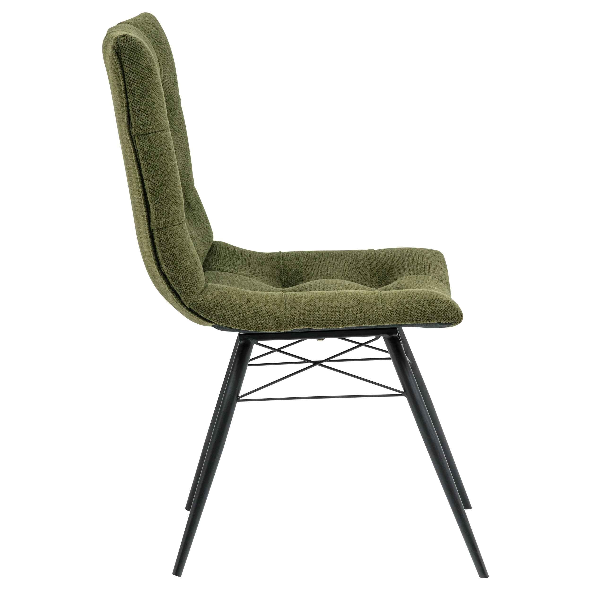 Aiken Saddle/Forest Green Fabric Upholstered Dining Side Chair (Set of 4) - Image 10