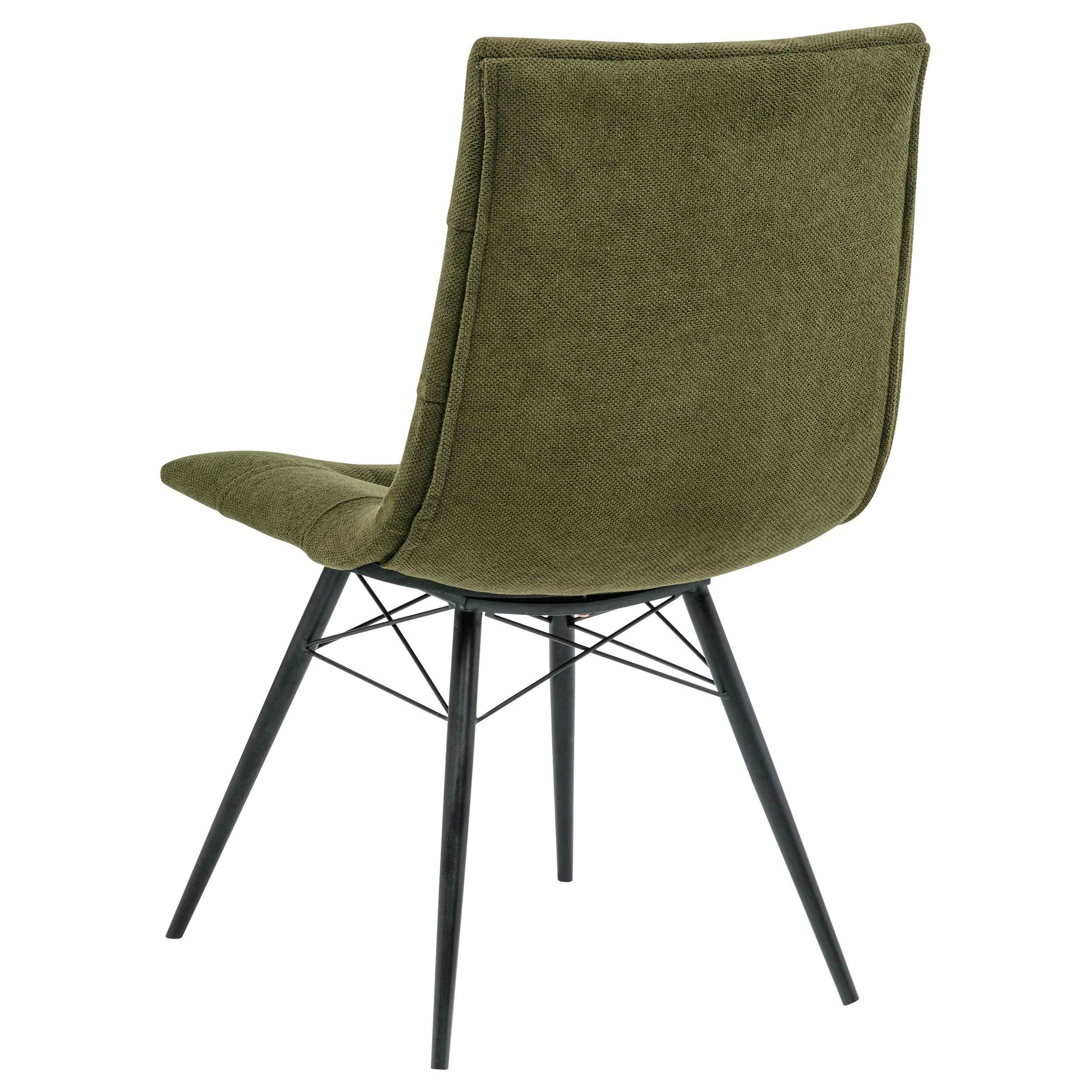 Aiken Saddle/Forest Green Fabric Upholstered Dining Side Chair (Set of 4) - Image 7