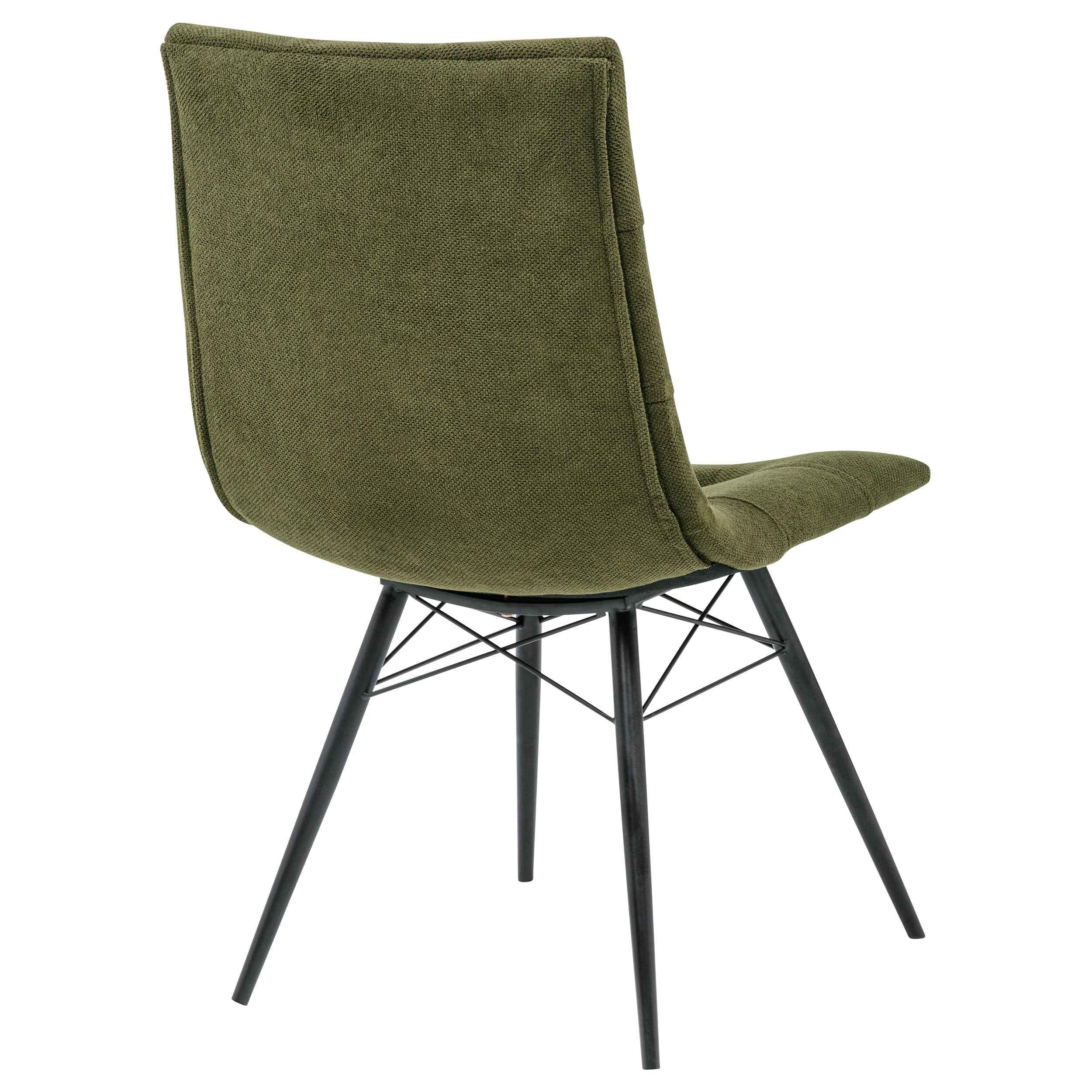 Aiken Saddle/Forest Green Fabric Upholstered Dining Side Chair (Set of 4) - Image 9