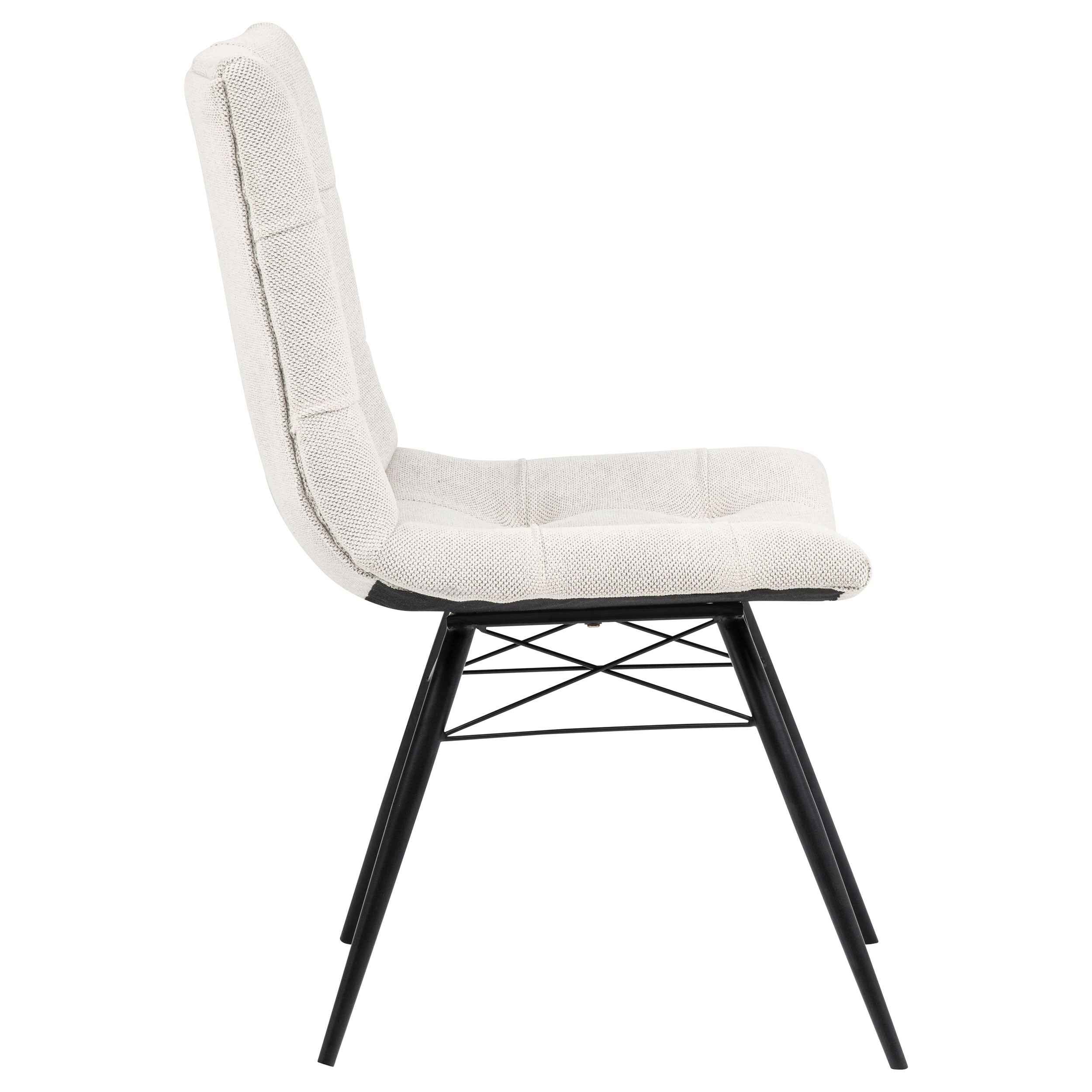 Aiken Saddle/Stone White Fabric Upholstered Dining Side Chair (Set of 4) - Image 10