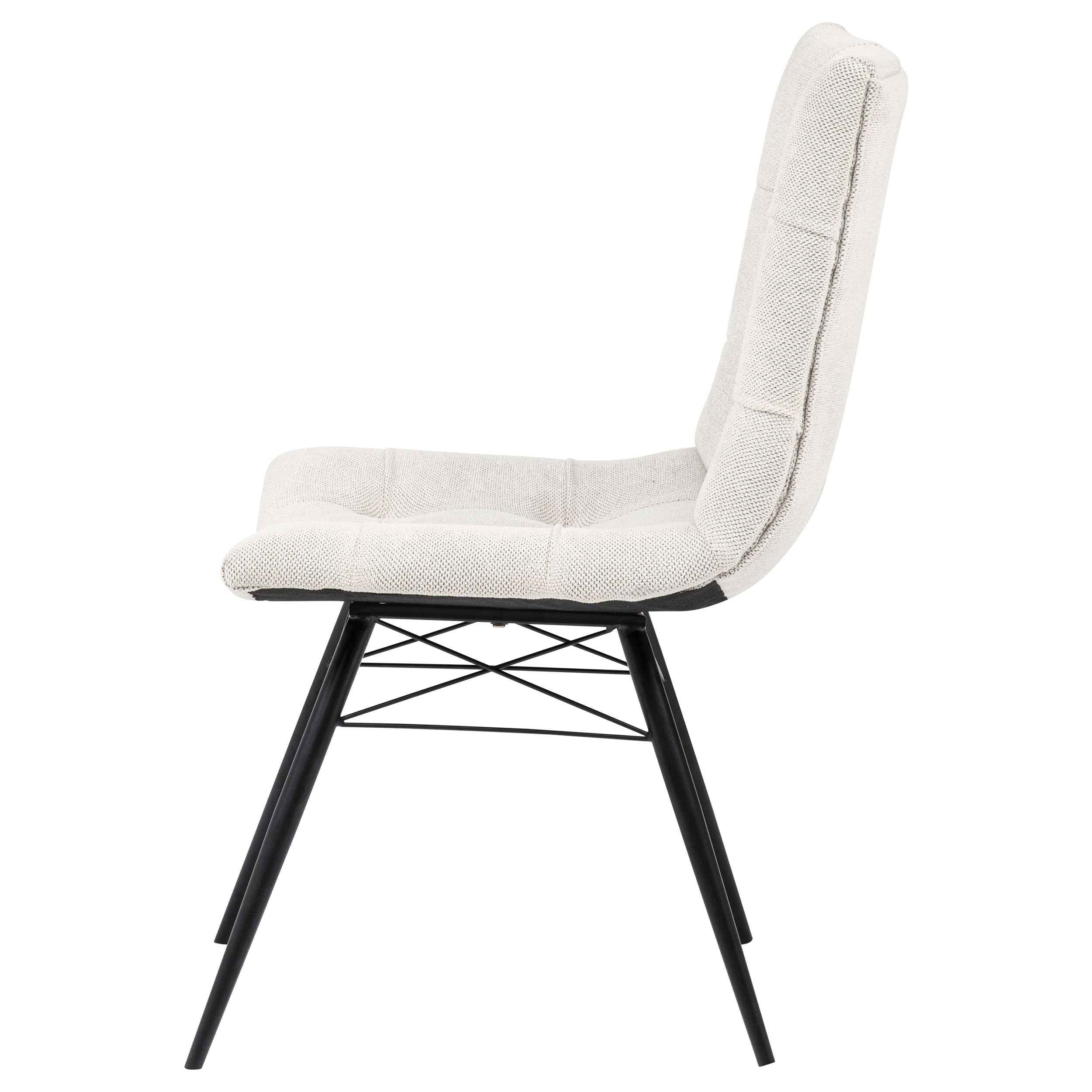 Aiken Saddle/Stone White Fabric Upholstered Dining Side Chair (Set of 4) - Image 6