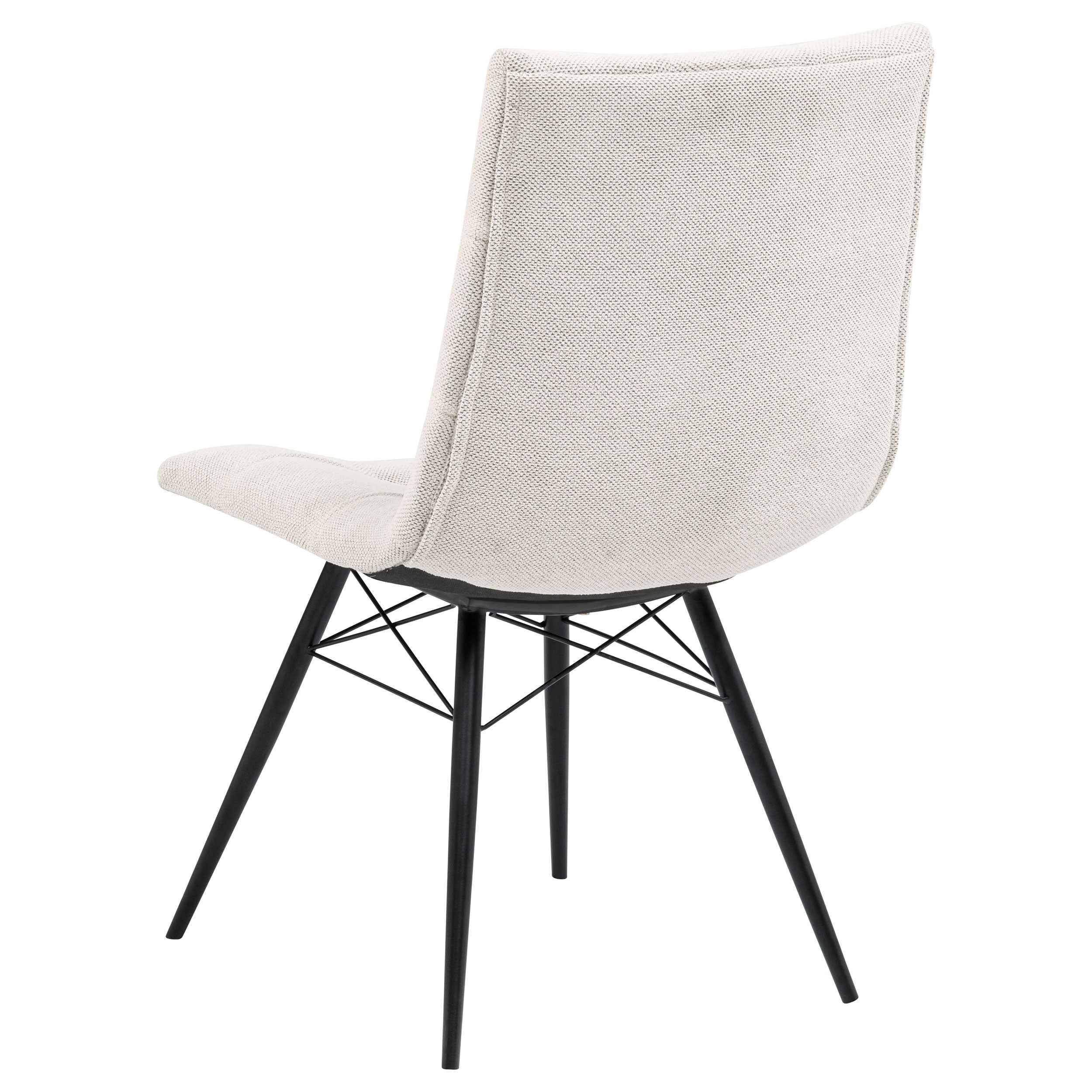 Aiken Saddle/Stone White Fabric Upholstered Dining Side Chair (Set of 4) - Image 7