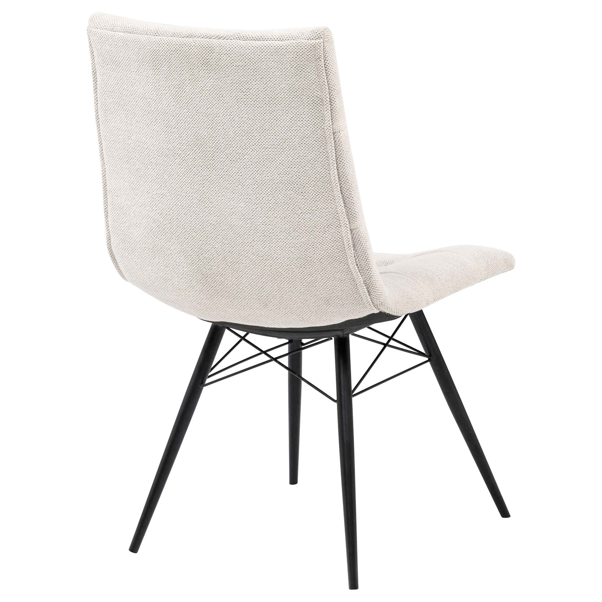 Aiken Saddle/Stone White Fabric Upholstered Dining Side Chair (Set of 4) - Image 9