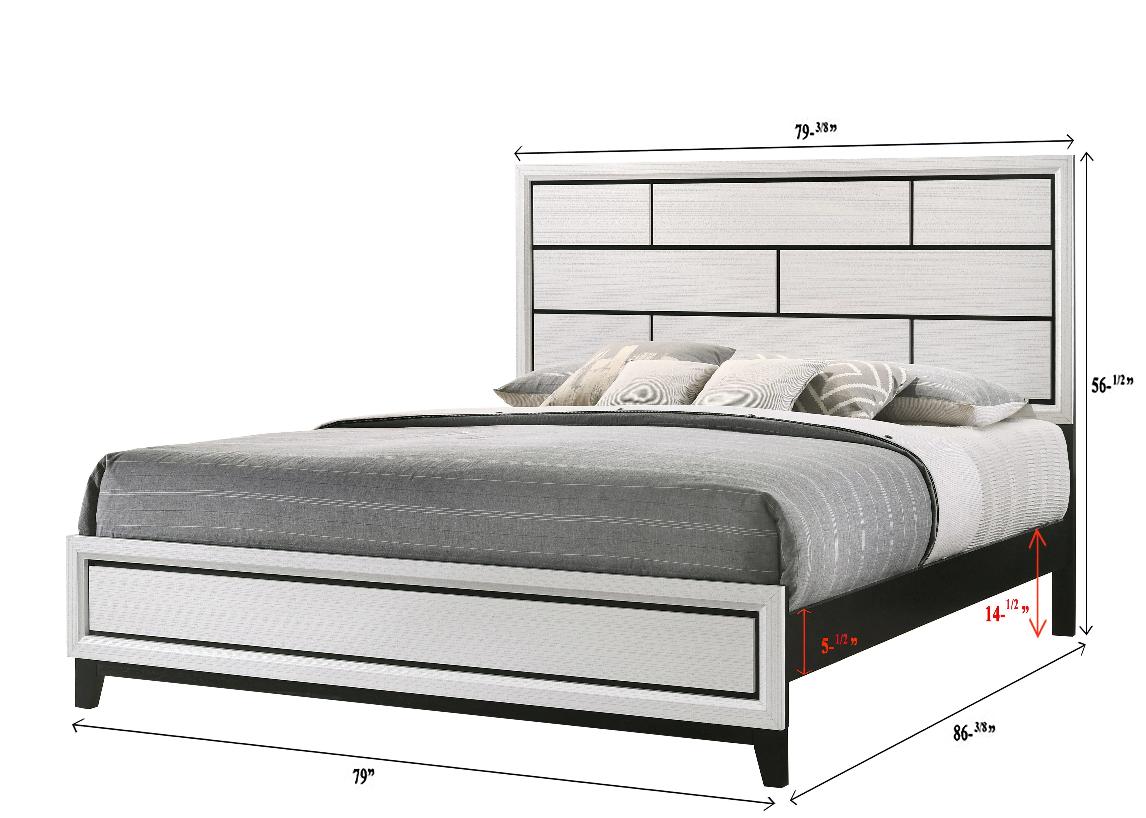 Akerson Chalk Panel Bedroom Set - Image 14