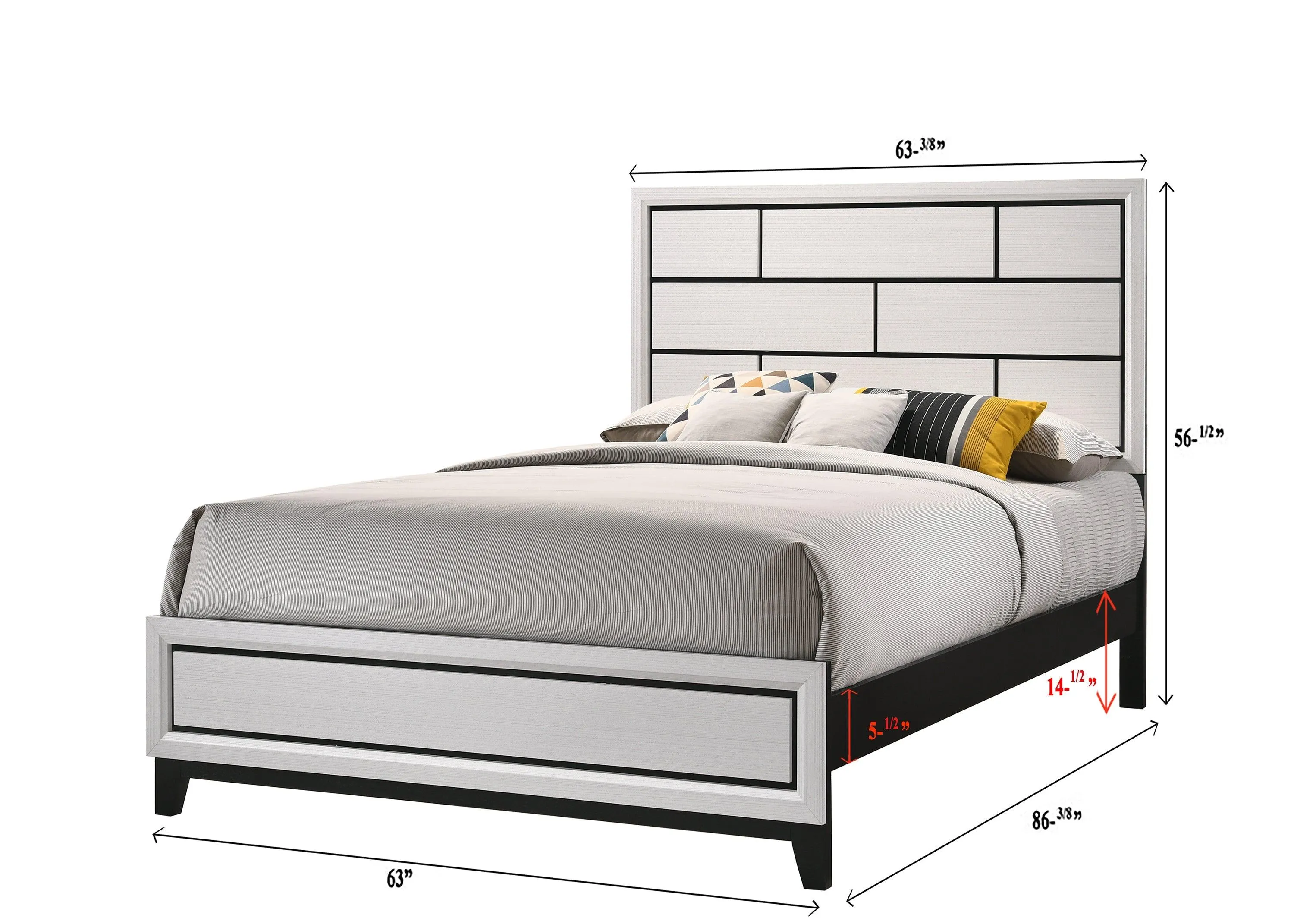 Akerson Chalk Panel Bedroom Set - Image 15