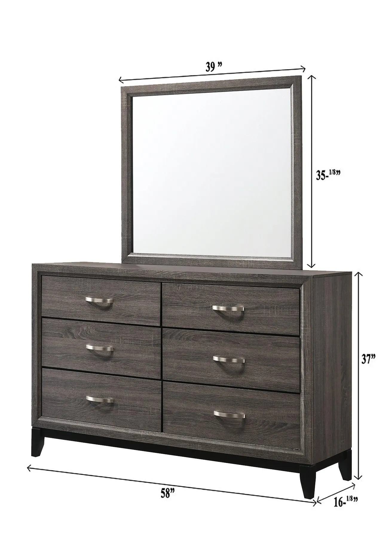 Akerson Gray Dresser - Image 4