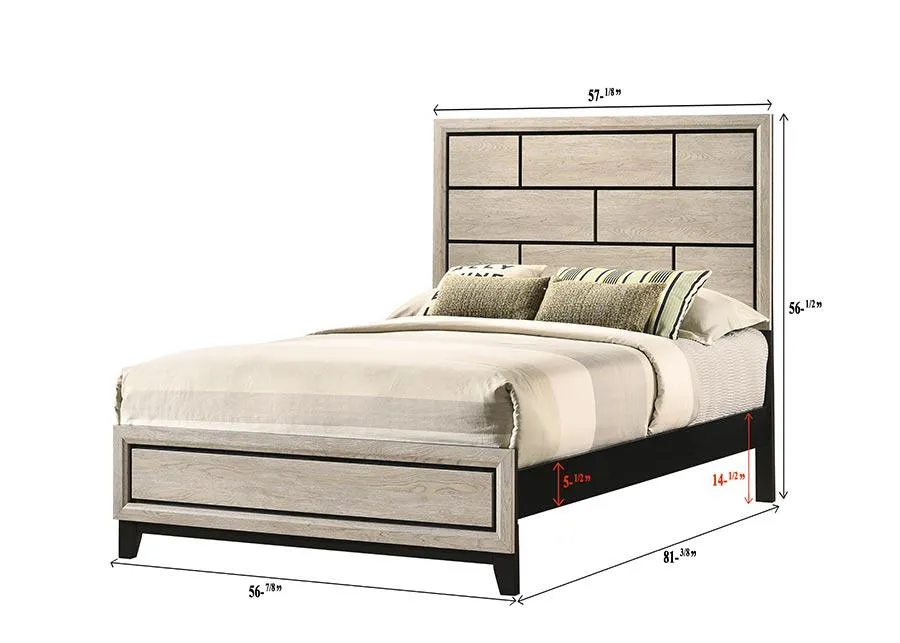 Akerson Gray Full Panel Bed - Image 5