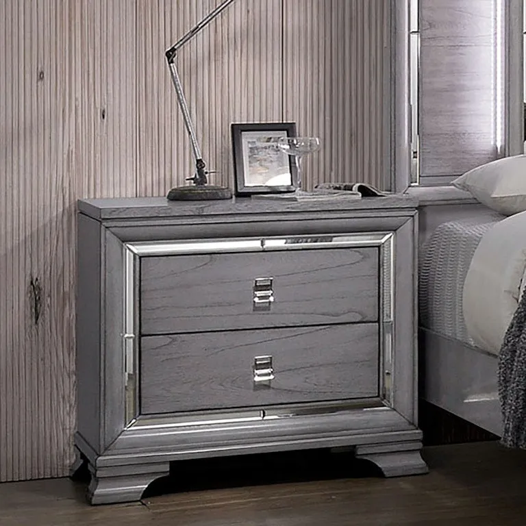 Alanis Light Gray 4-Piece Queen Bedroom Set - Image 3