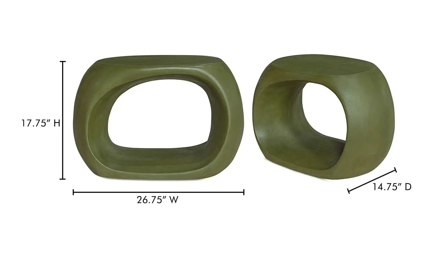 Albers Outdoor Stool Green - Image 3