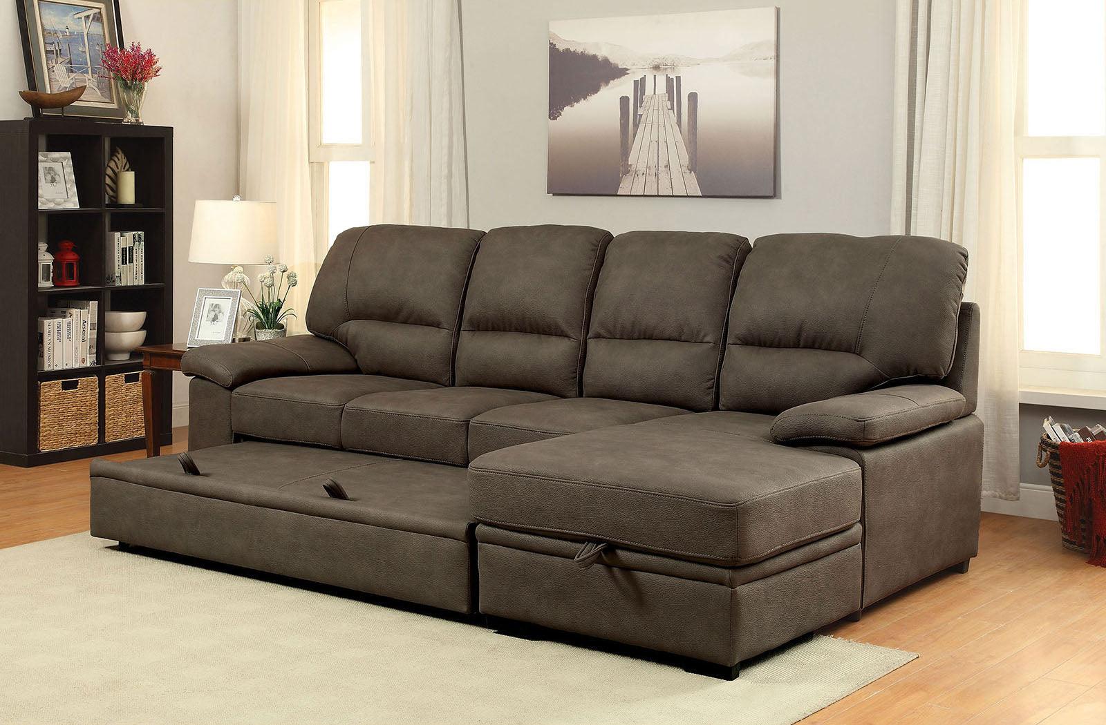 Alcester Ash Brown Sectional Sleeper - Image 3