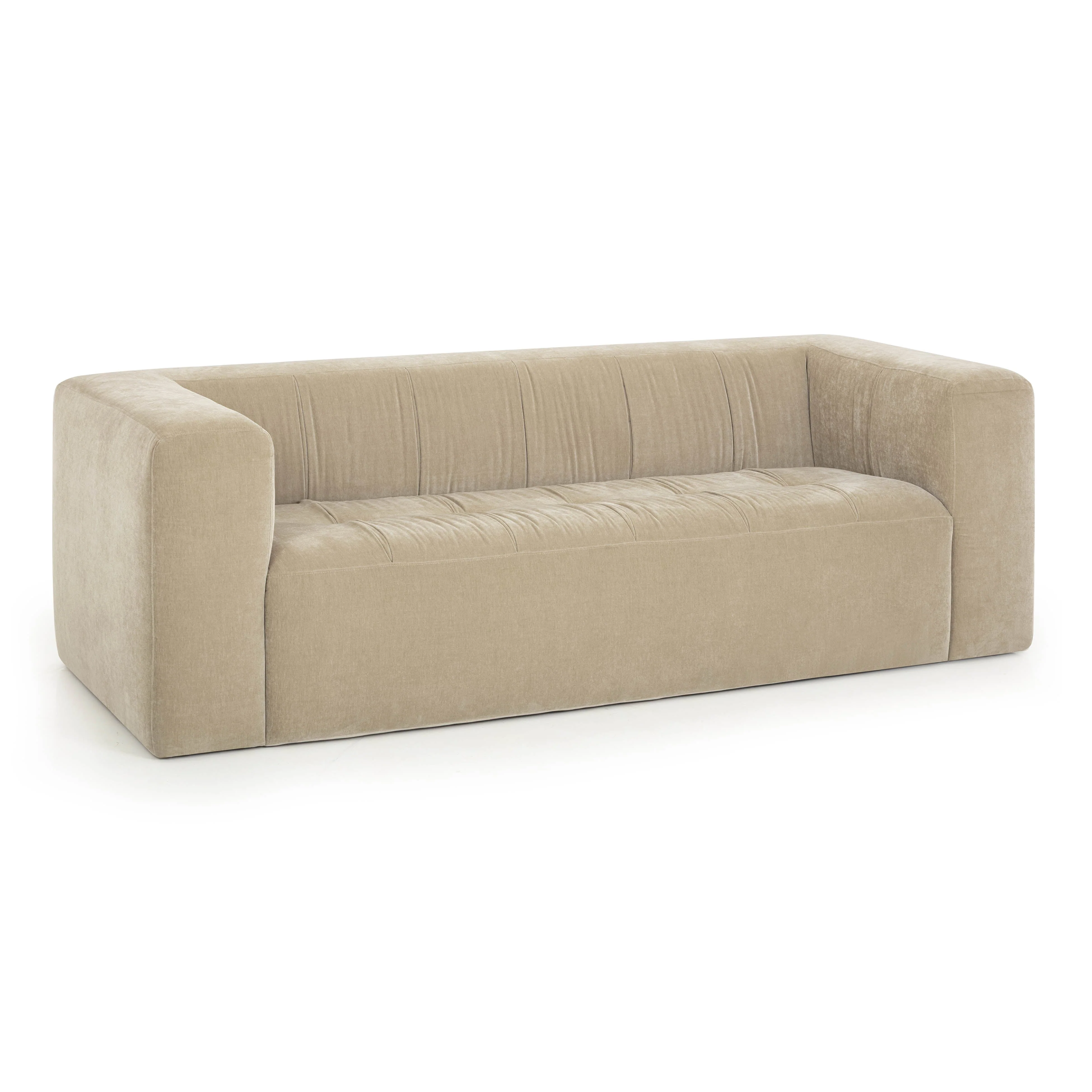 Alder 89" Upcycled Chenille Sofa - Image 3