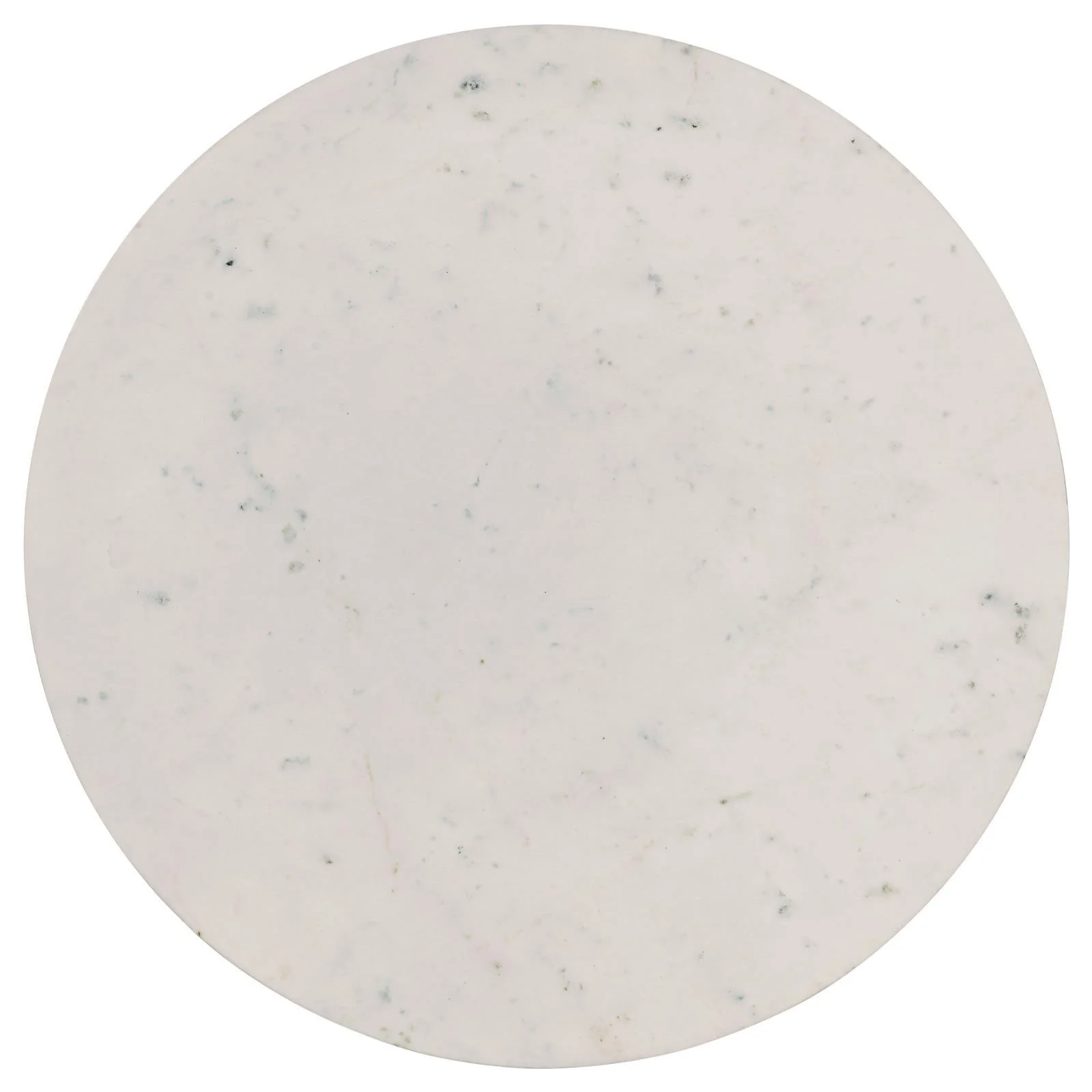 Aldis Round Marble Top Coffee Table White and Natural - Image 3