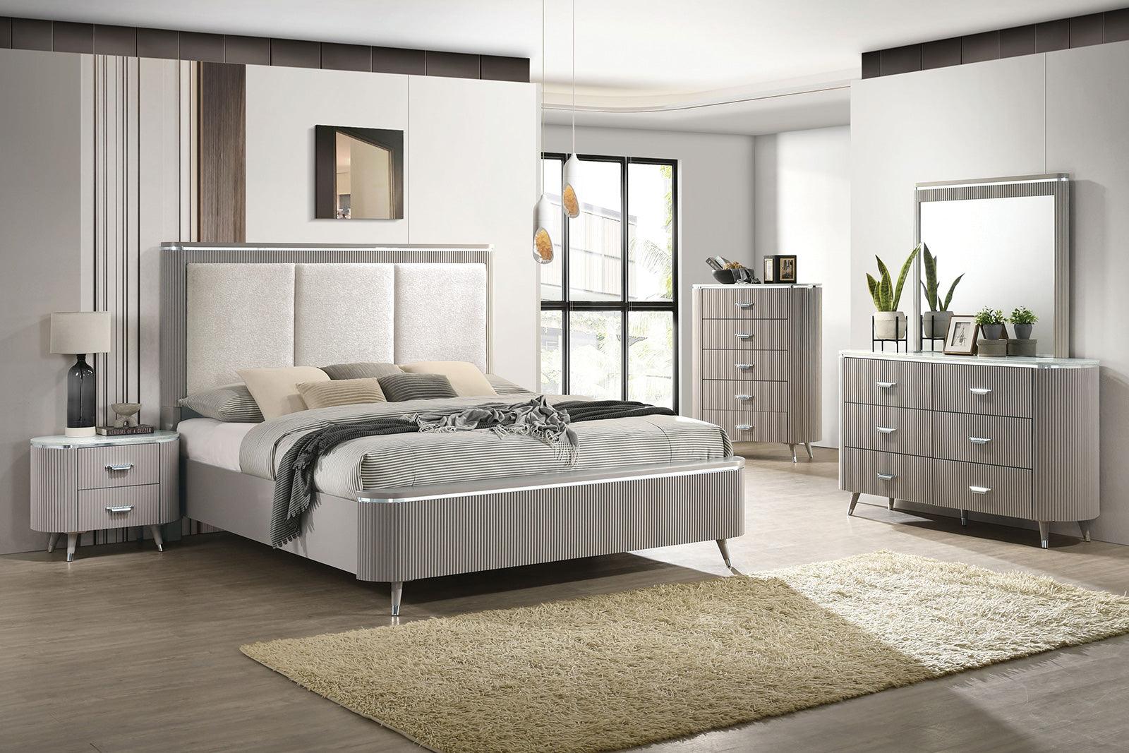 Aldridge Light Gray Nightstand - Image 2