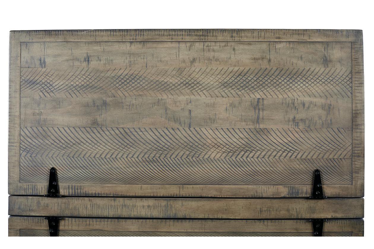 Aldwin Gray Coffee Table With Storage - Image 8