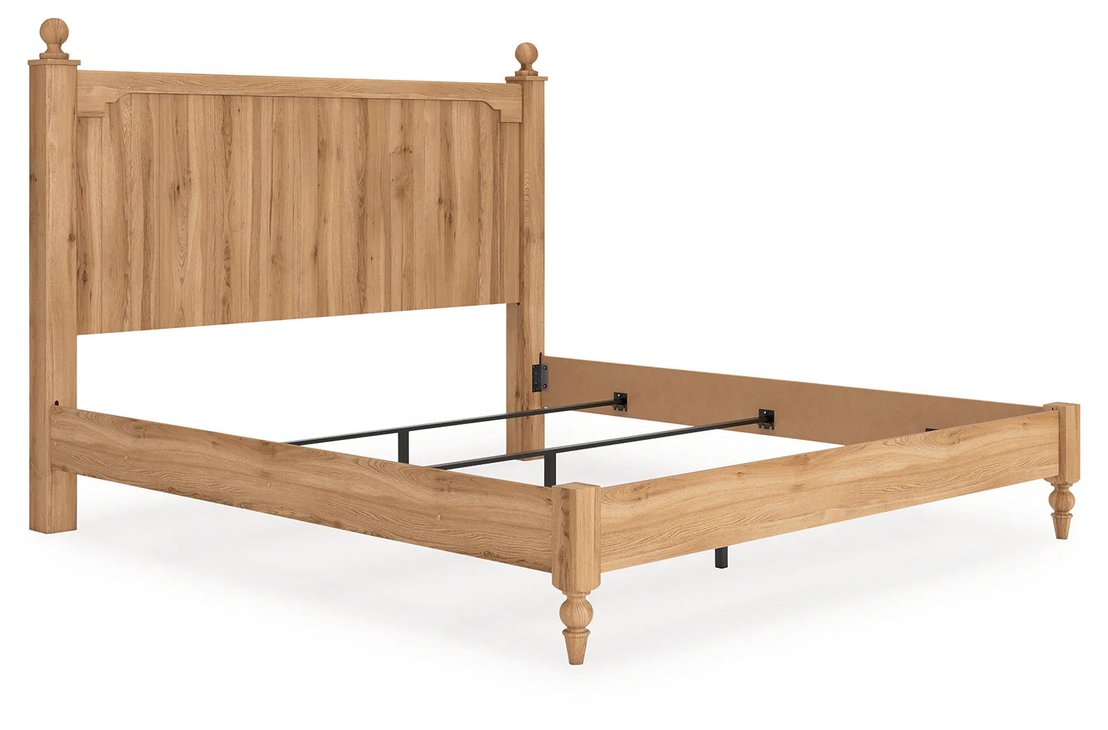 Aleaport Warm Brown King Panel Bed, Dresser, Mirror and Nightstand - Image 11