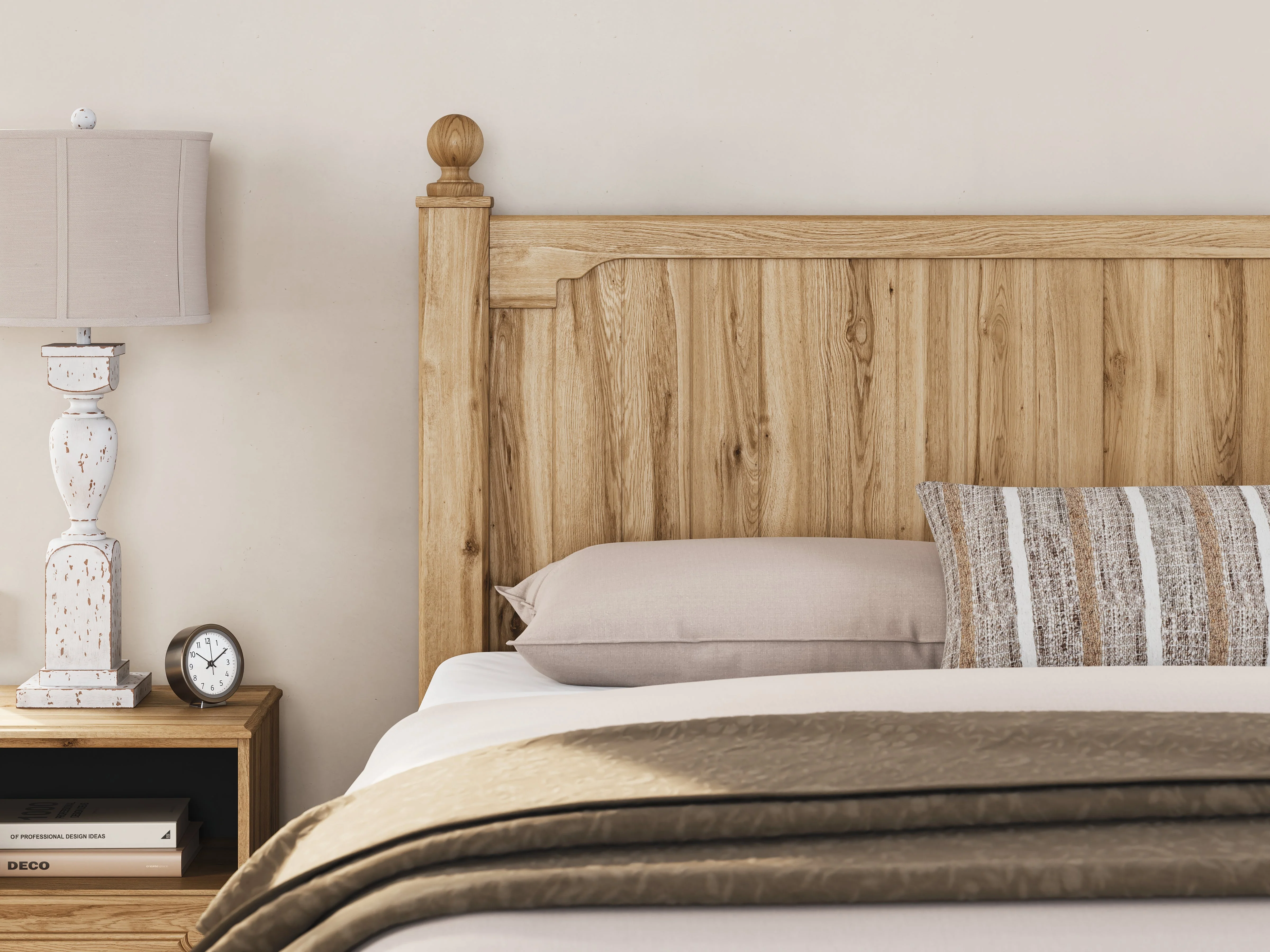 Aleaport Warm Brown King Panel Bed, Dresser, Mirror and Nightstand - Image 23