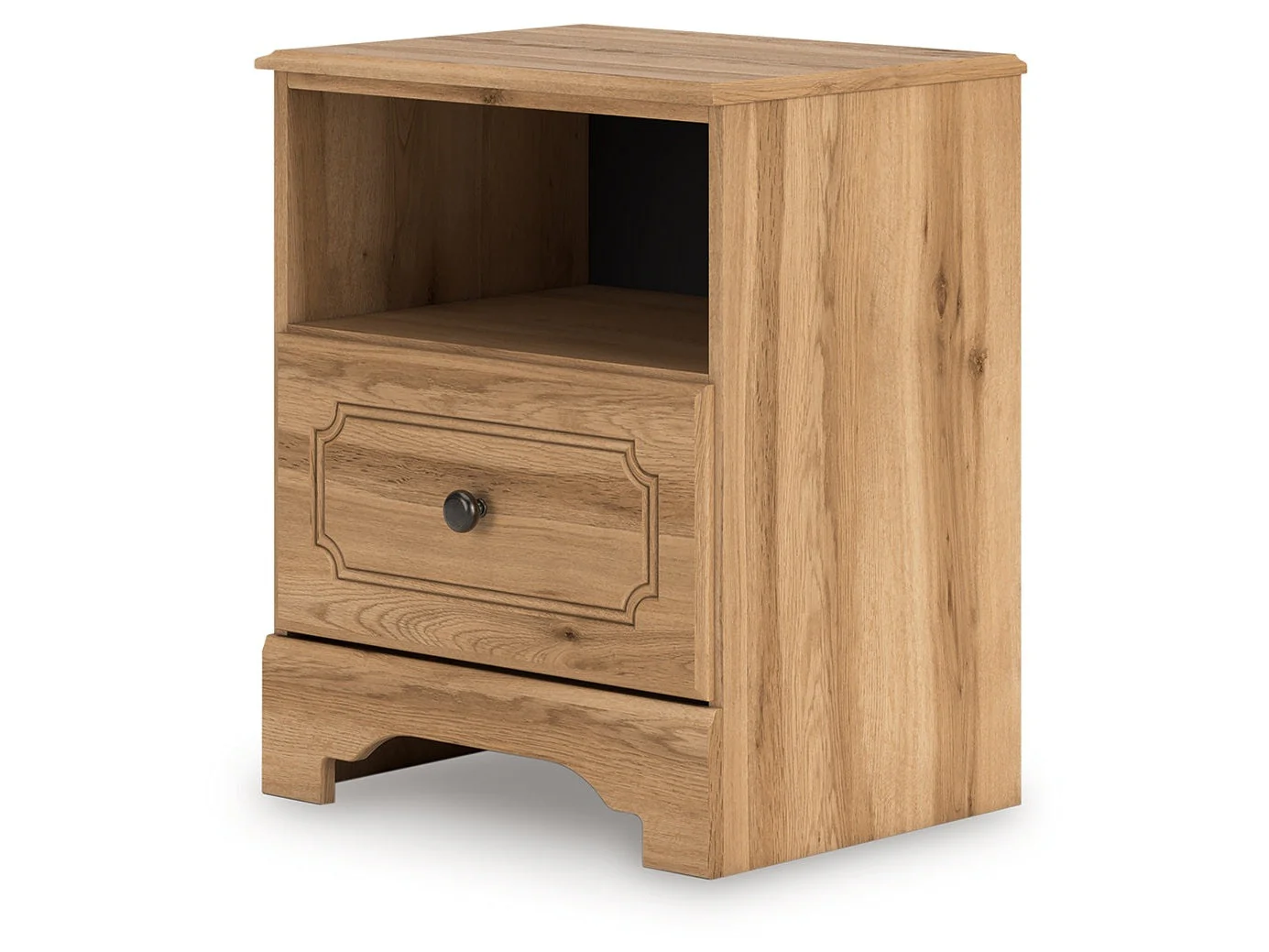 Aleaport Warm Brown One Drawer Nightstand