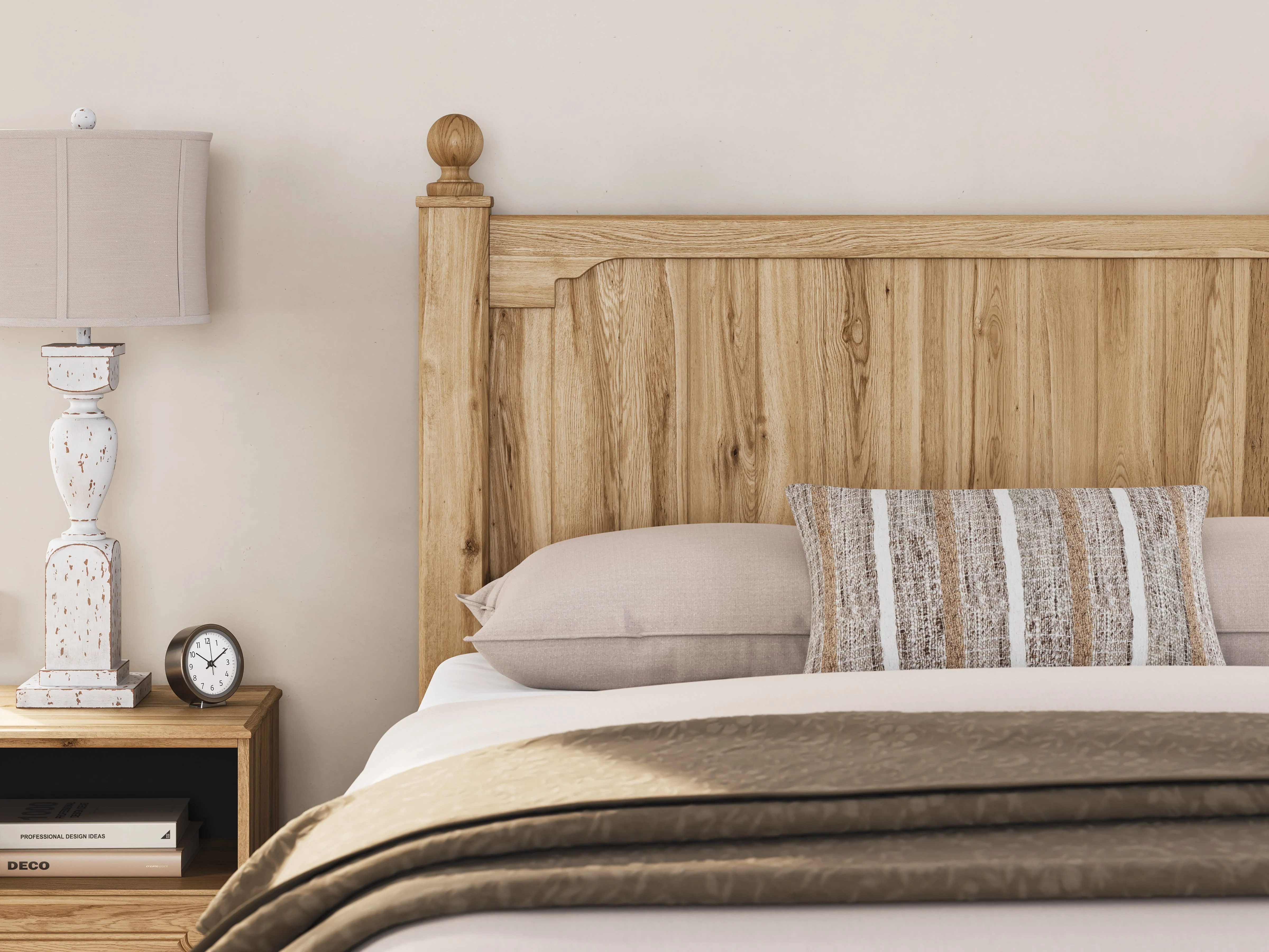 Aleaport Warm Brown Queen Panel Bed, Dresser, Mirror and Nightstand - Image 23