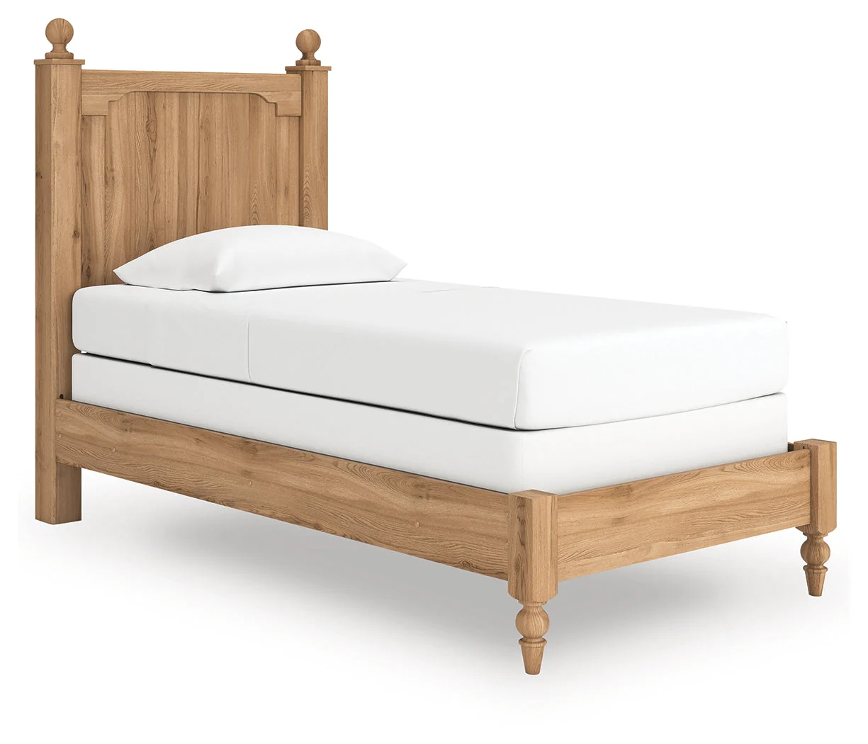 Aleaport Warm Brown Twin Panel Bed