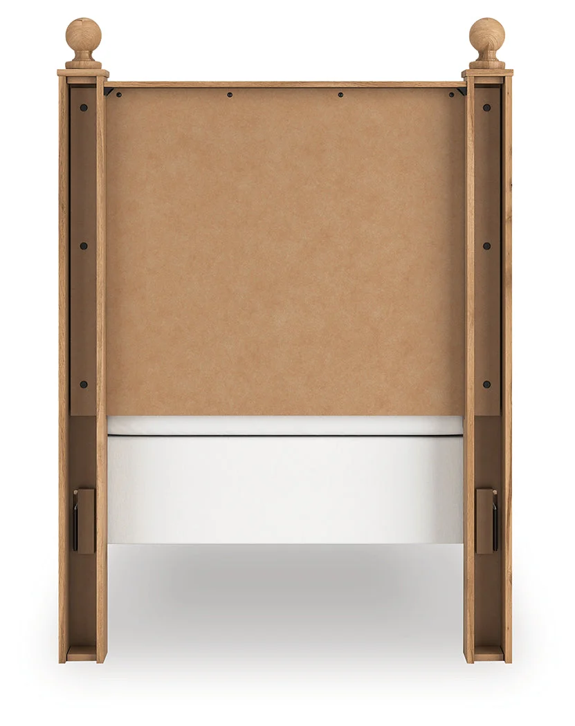 Aleaport Warm Brown Twin Panel Bed - Image 4