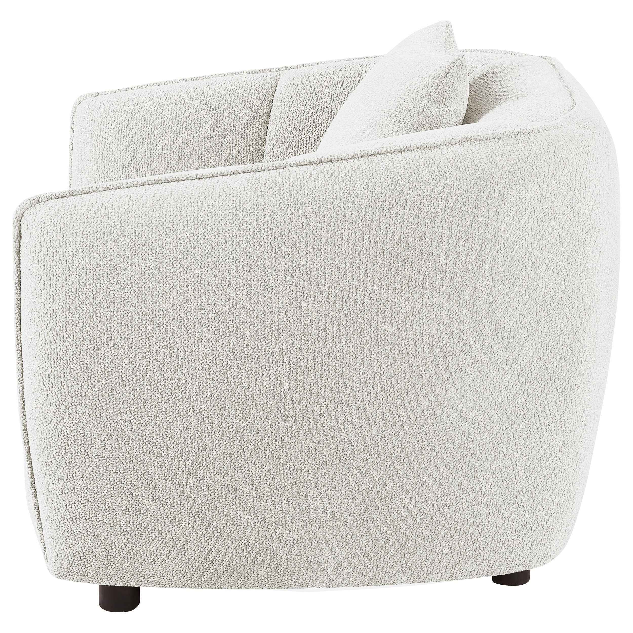 Aleisha Ivory Chenille Upholstered Accent Chair - Image 4