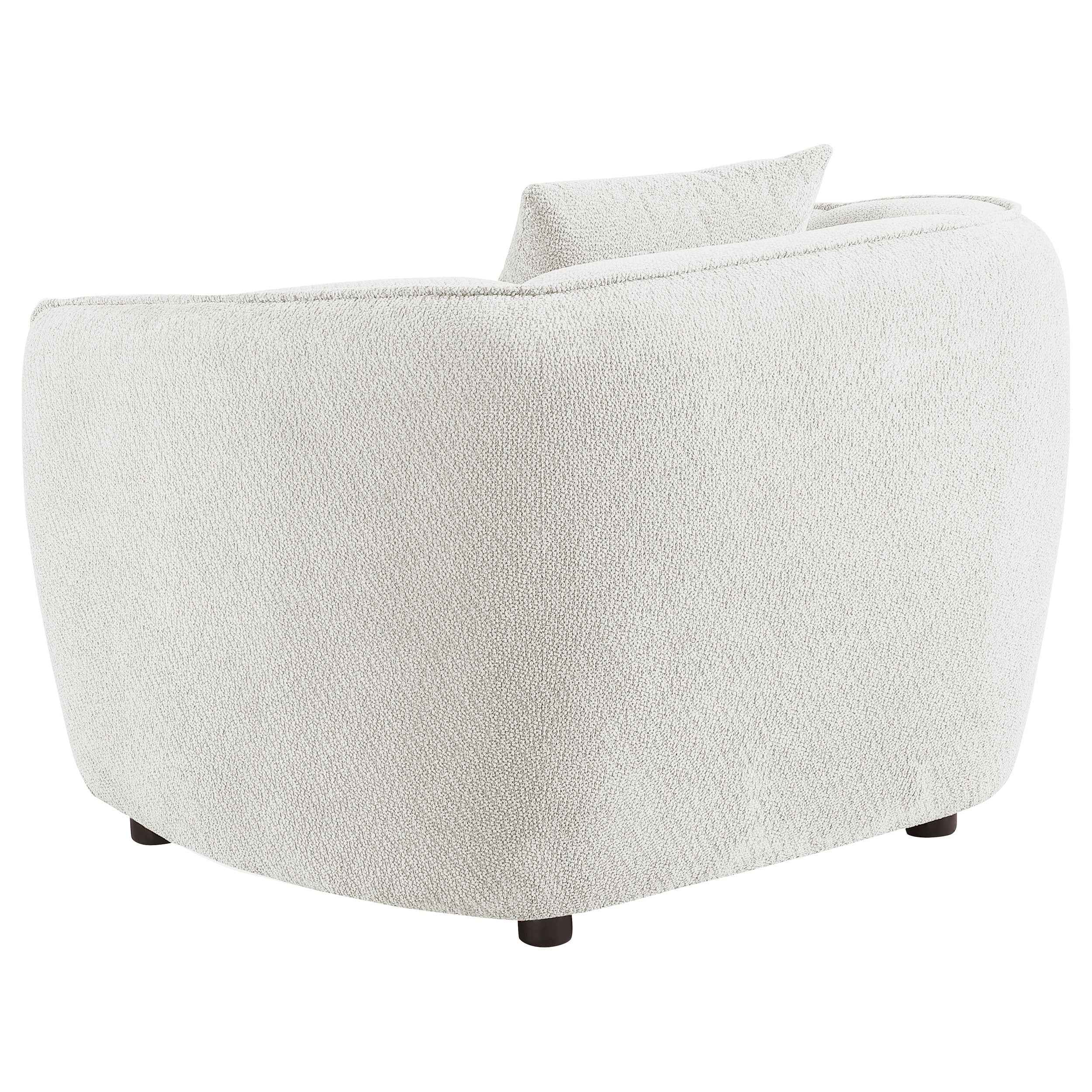 Aleisha Ivory Chenille Upholstered Accent Chair - Image 5