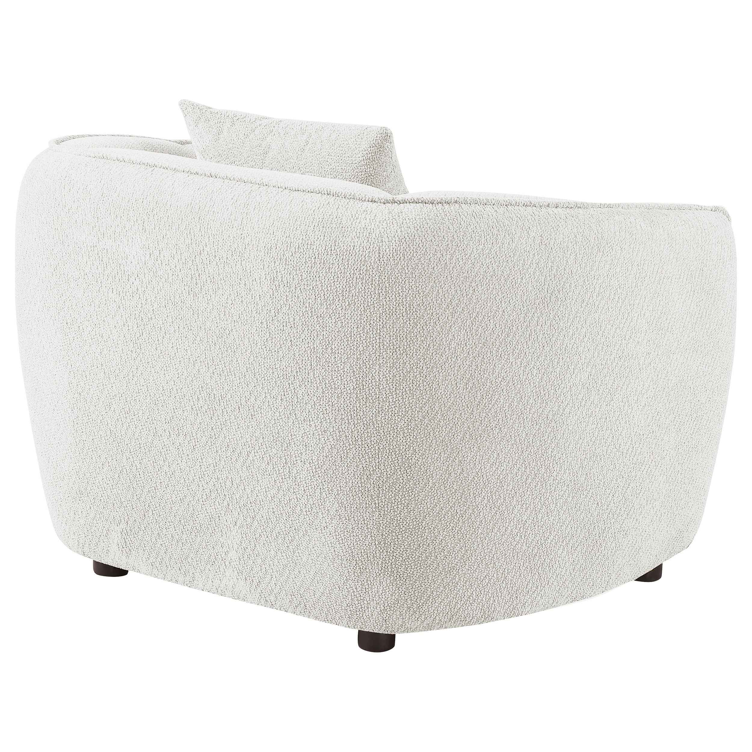 Aleisha Ivory Chenille Upholstered Accent Chair - Image 6