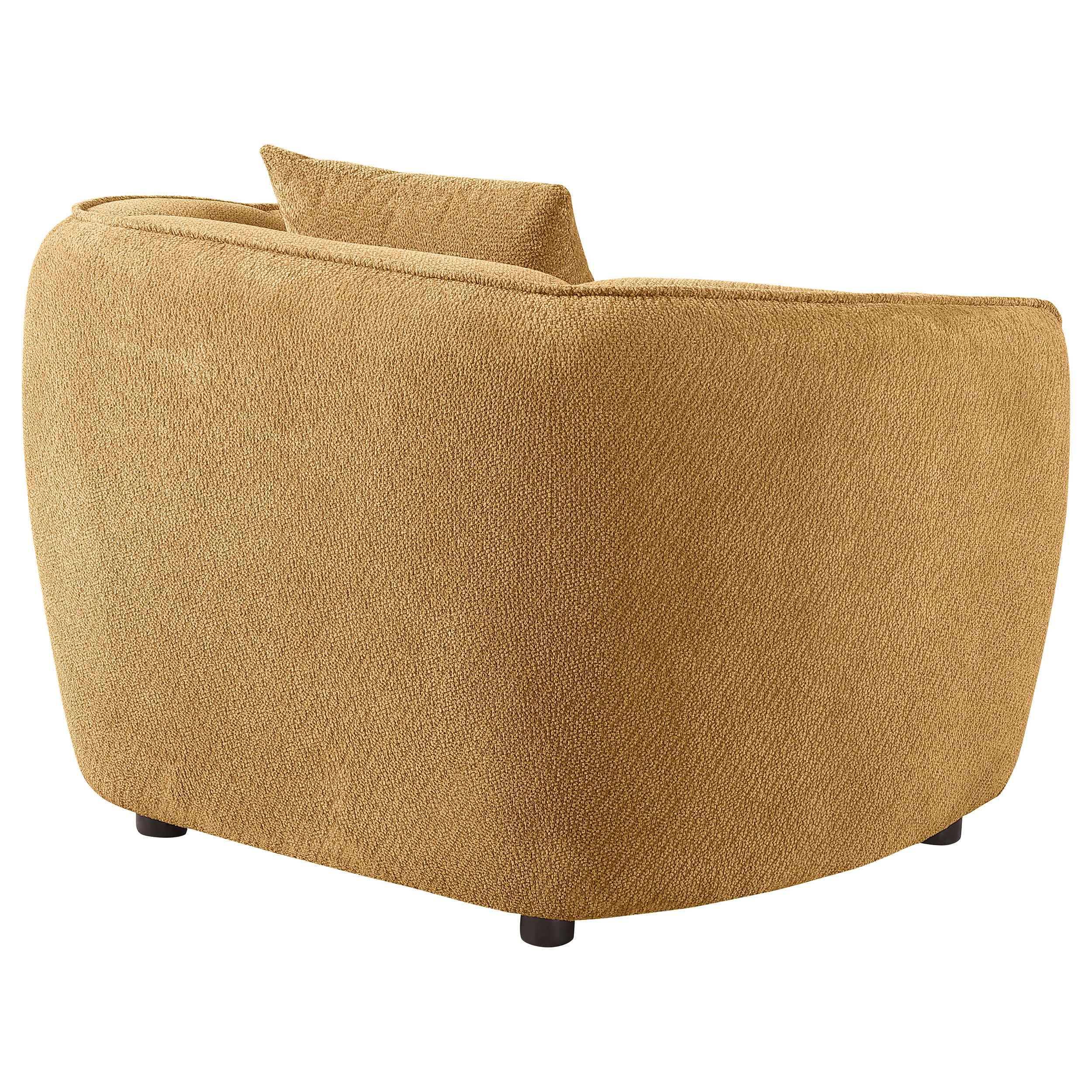 Aleisha Mustard Yellow Chenille Upholstered Accent Chair - Image 6
