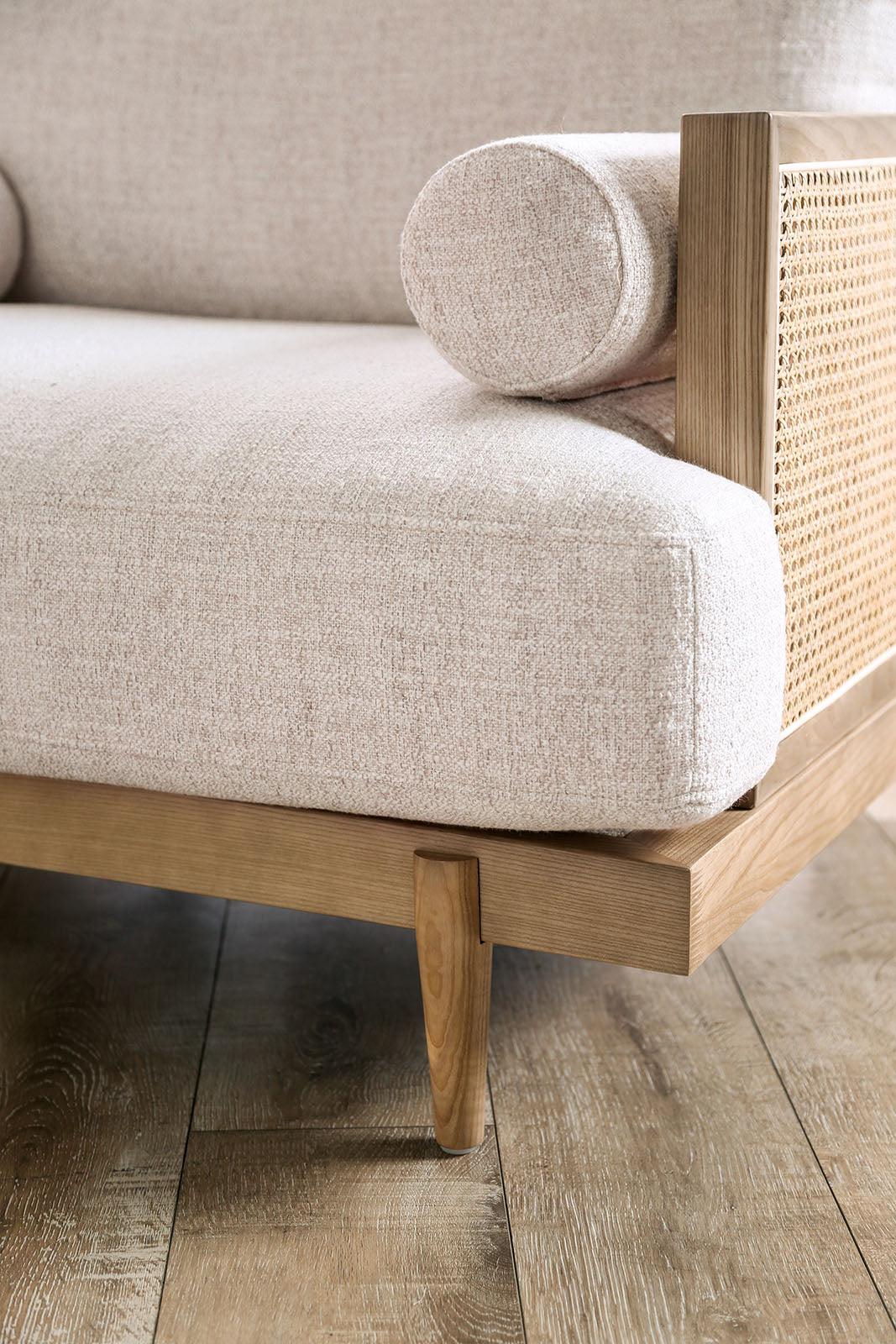Alesund Light Oak/Beige Loveseat - Image 5