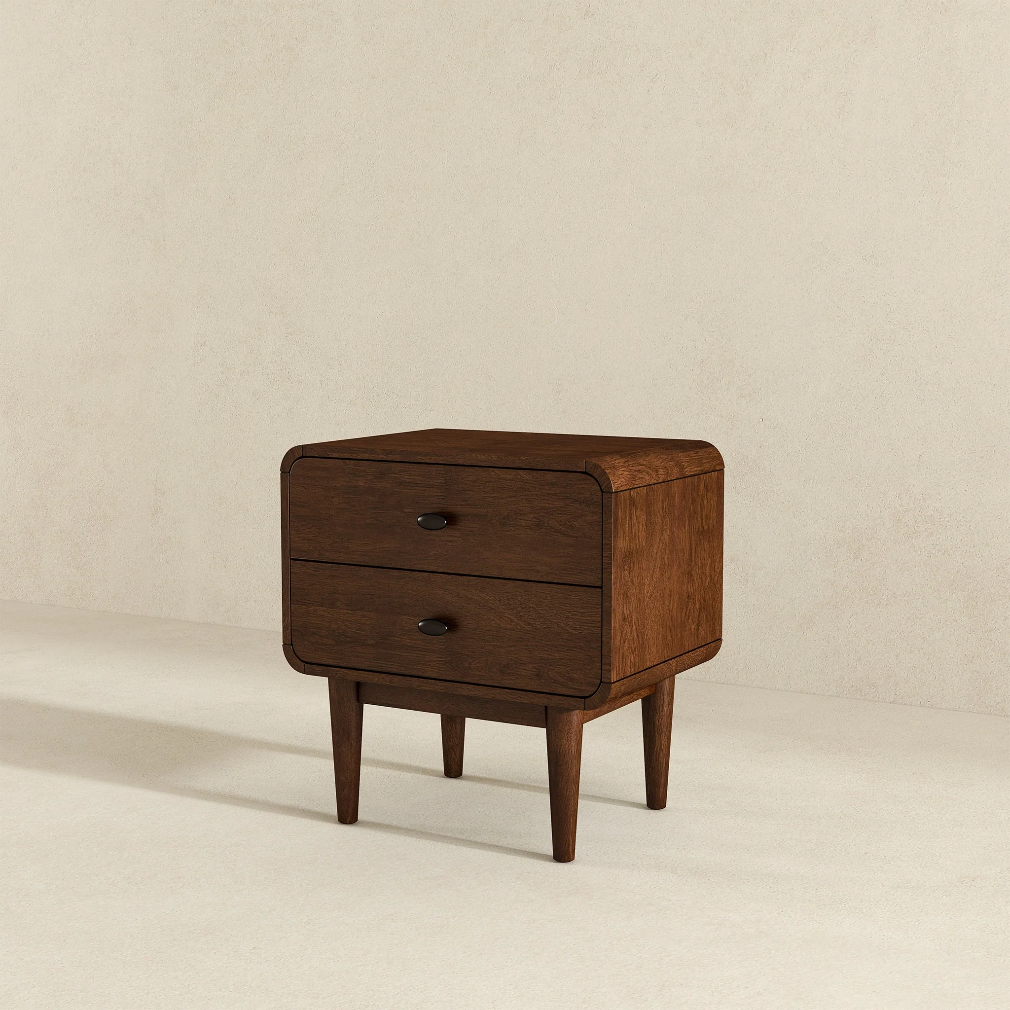 Alexa Mid Century Modern Style Night Stand 2-Drawer - Image 5