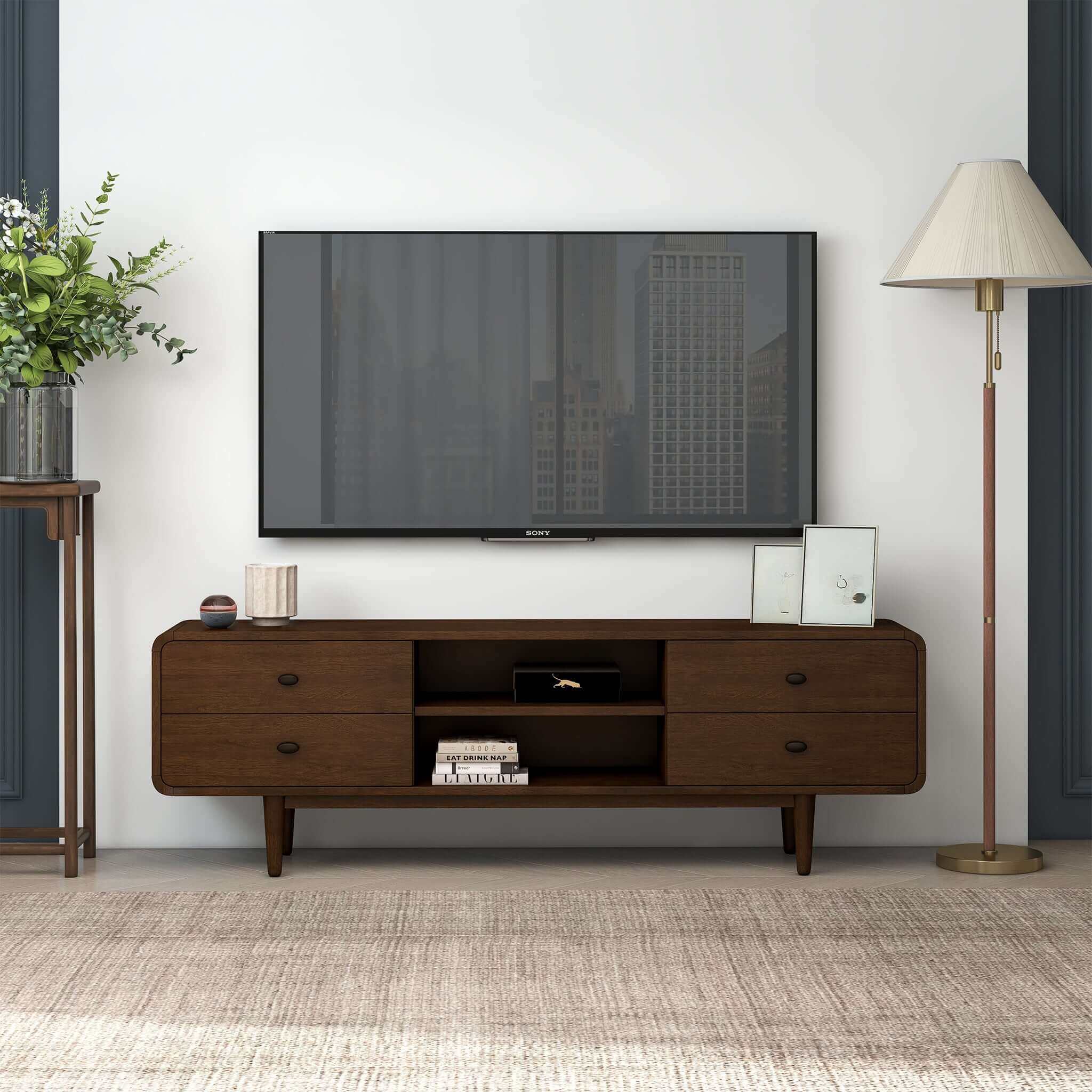 Alexa Mid Century Modern Style TV Stand - Image 2
