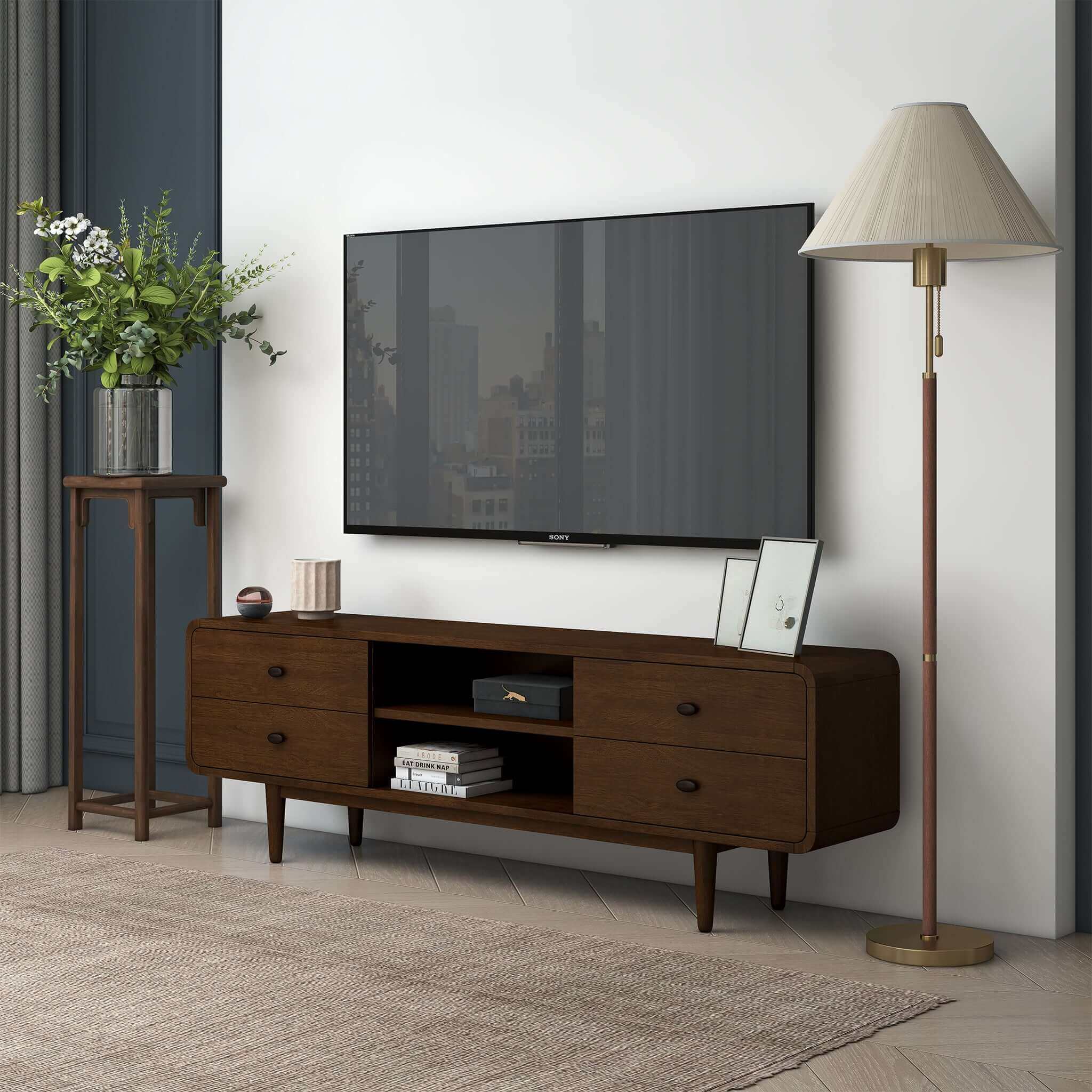 Alexa Mid Century Modern Style TV Stand - Image 3