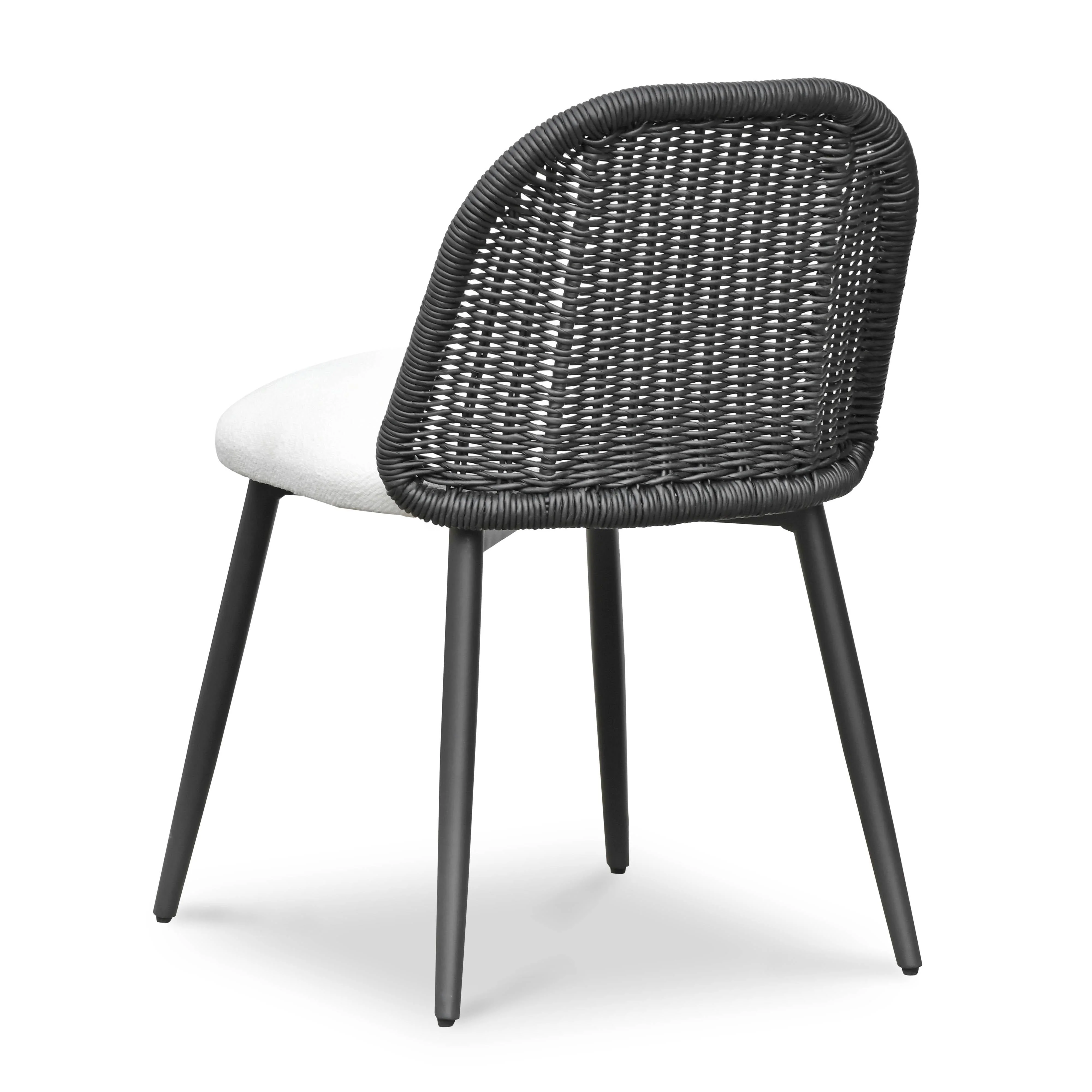 Alexa Rattan Performance Fabric Dining Chair - Image 12