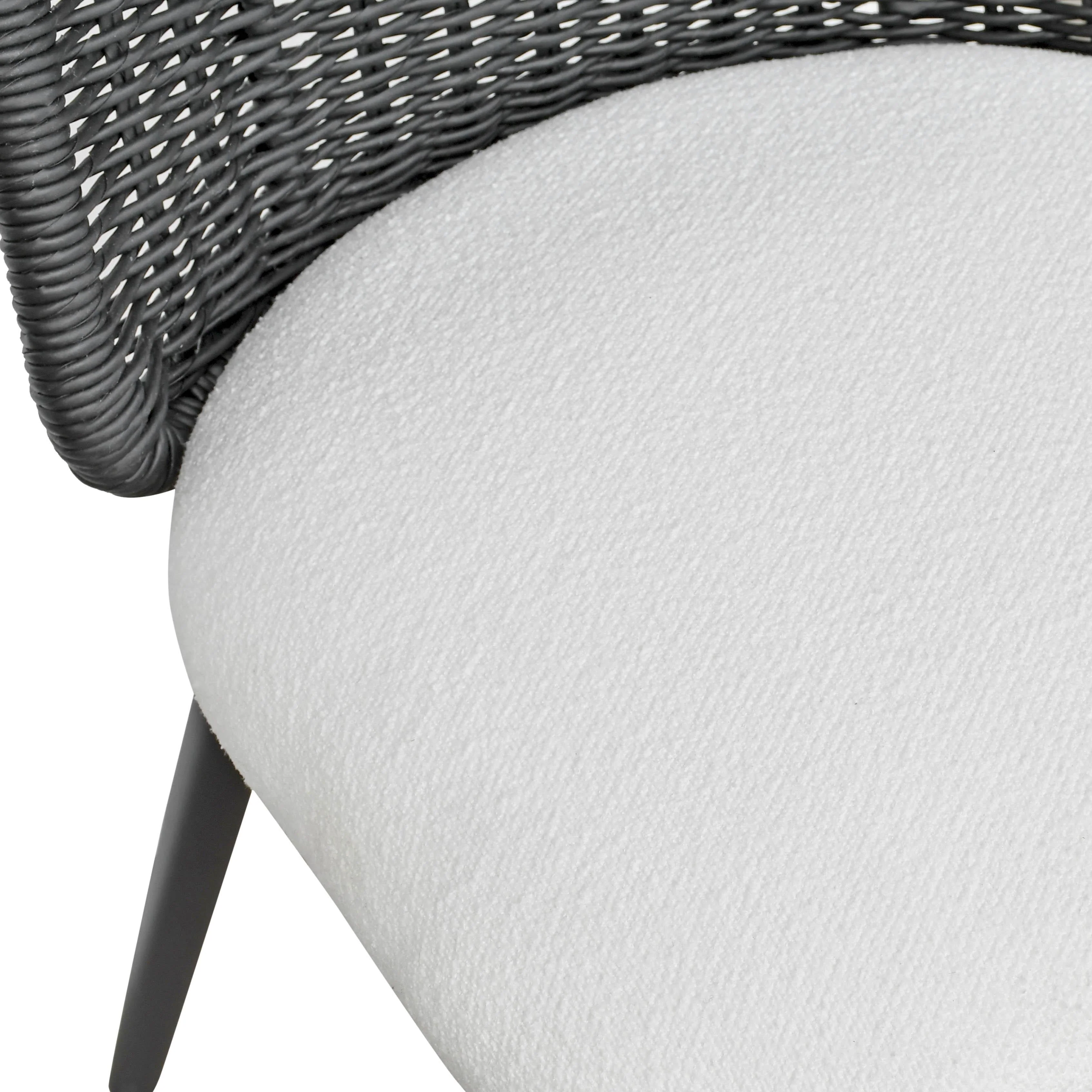 Alexa Rattan Performance Fabric Dining Chair - Image 13