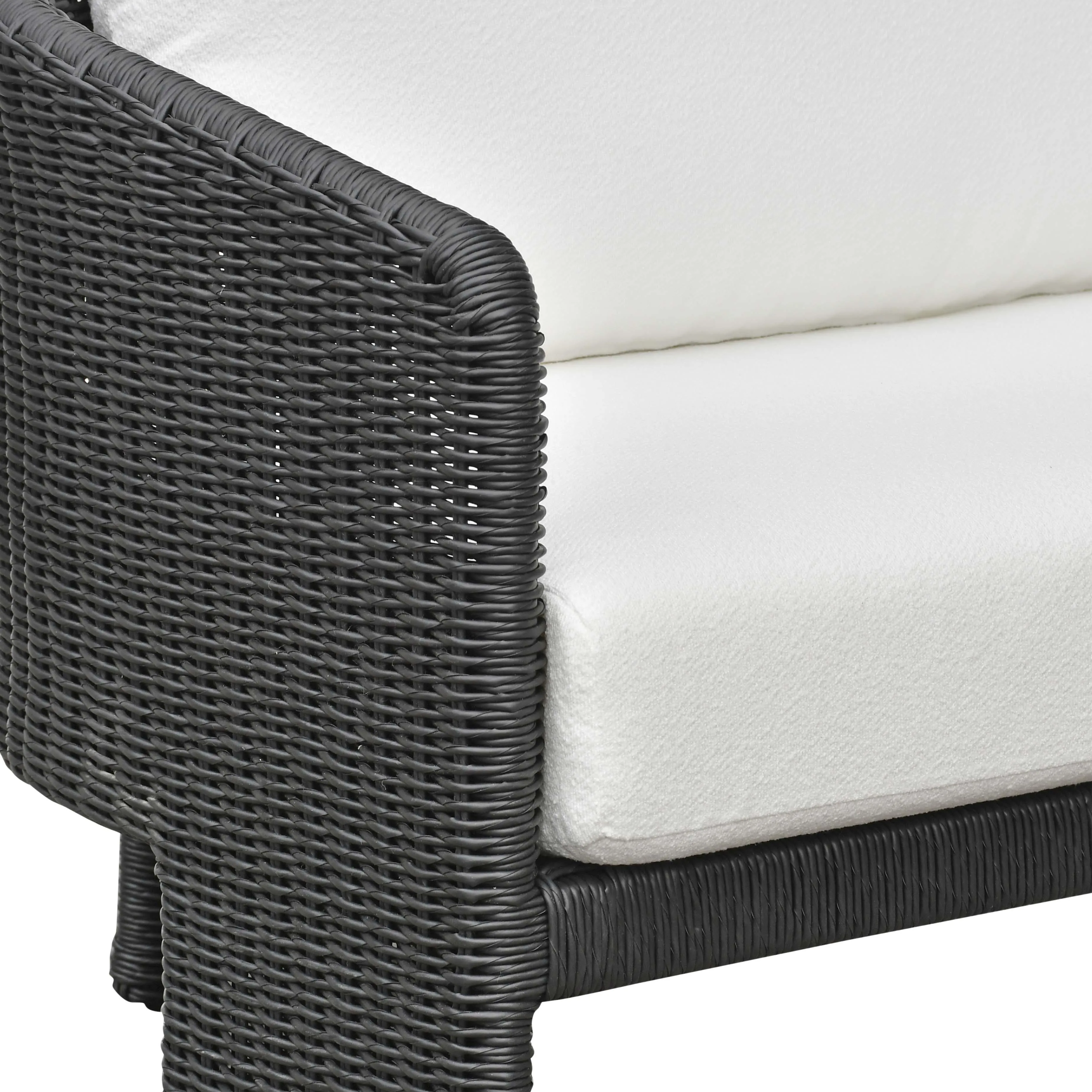 Alexa Rattan Performance Fabric Outdoor Sofa - Image 15