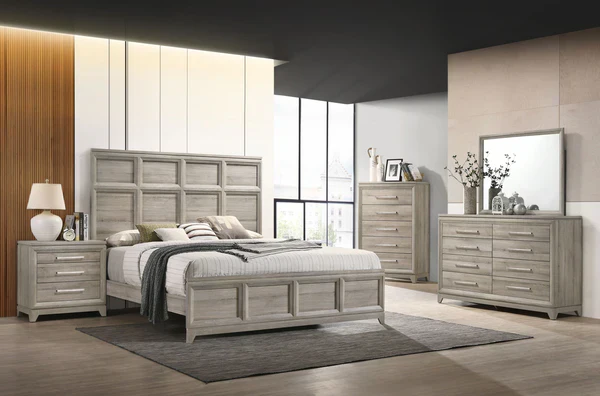 Alexander Champagne Bedroom Set - Image 2
