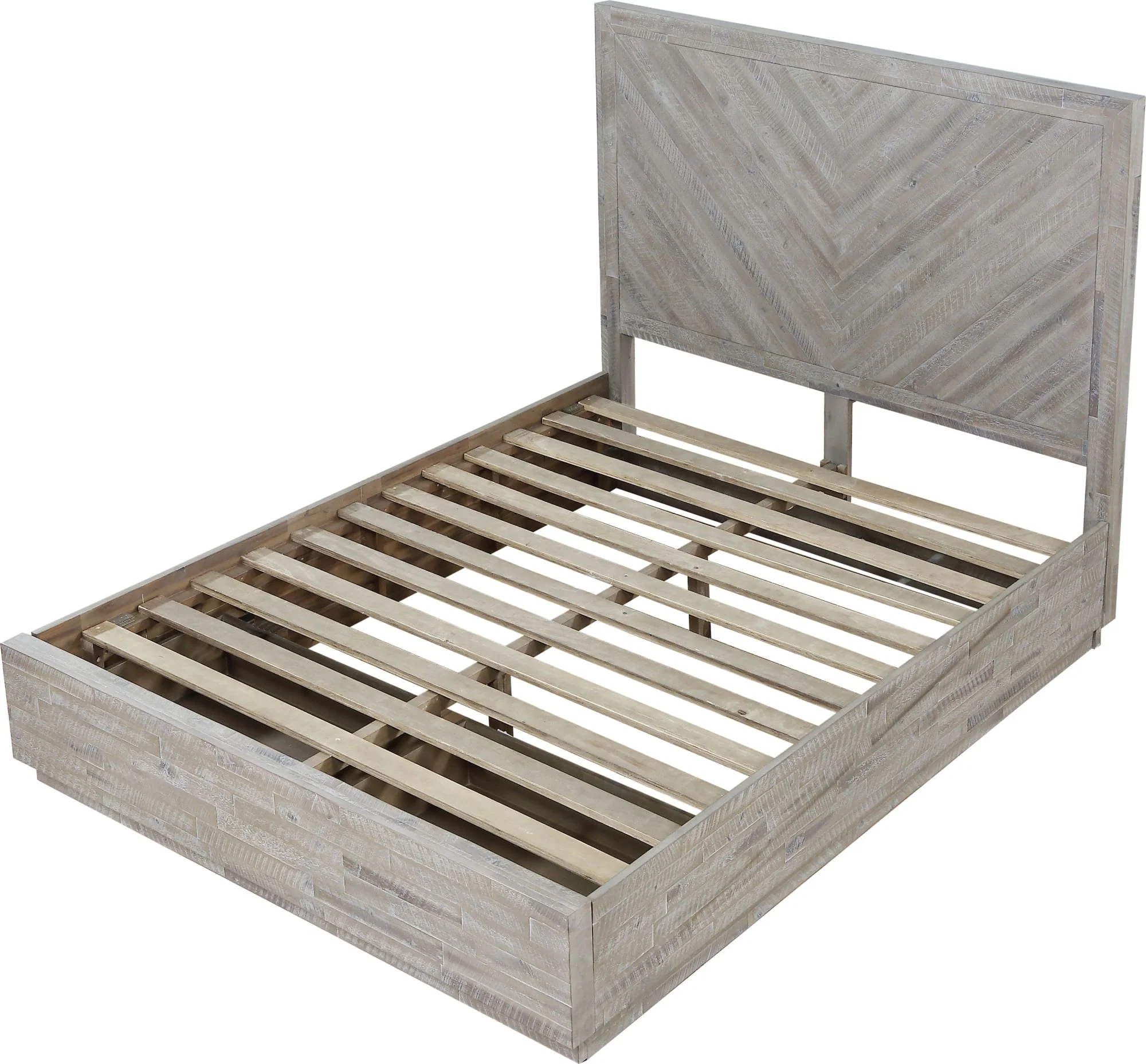 Alexandra Rustic Latte California King Solid Wood Storage Bed - Image 8