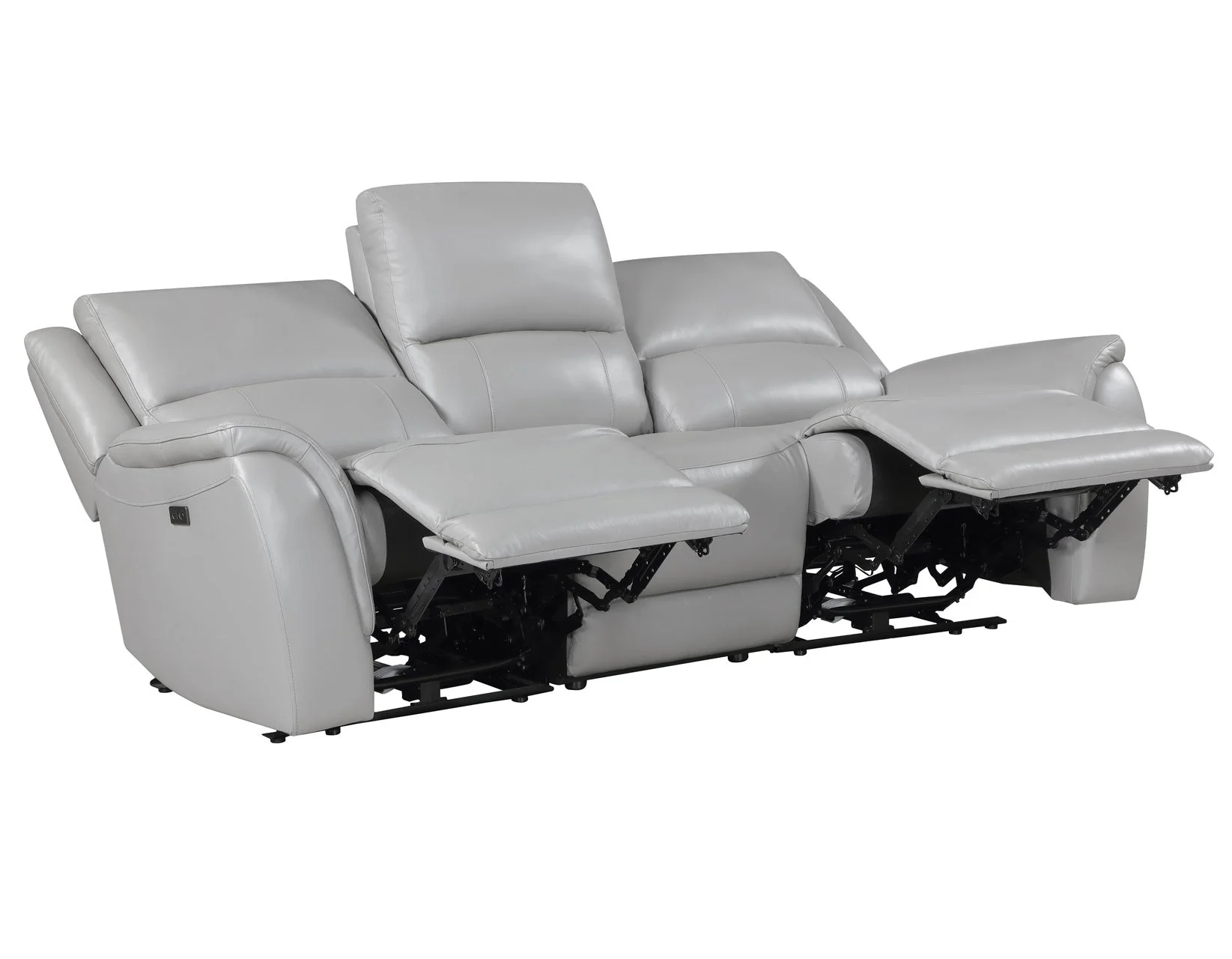 Alexandria Stone 3-Piece Top-Grain Leather Power Reclining Set - Image 23