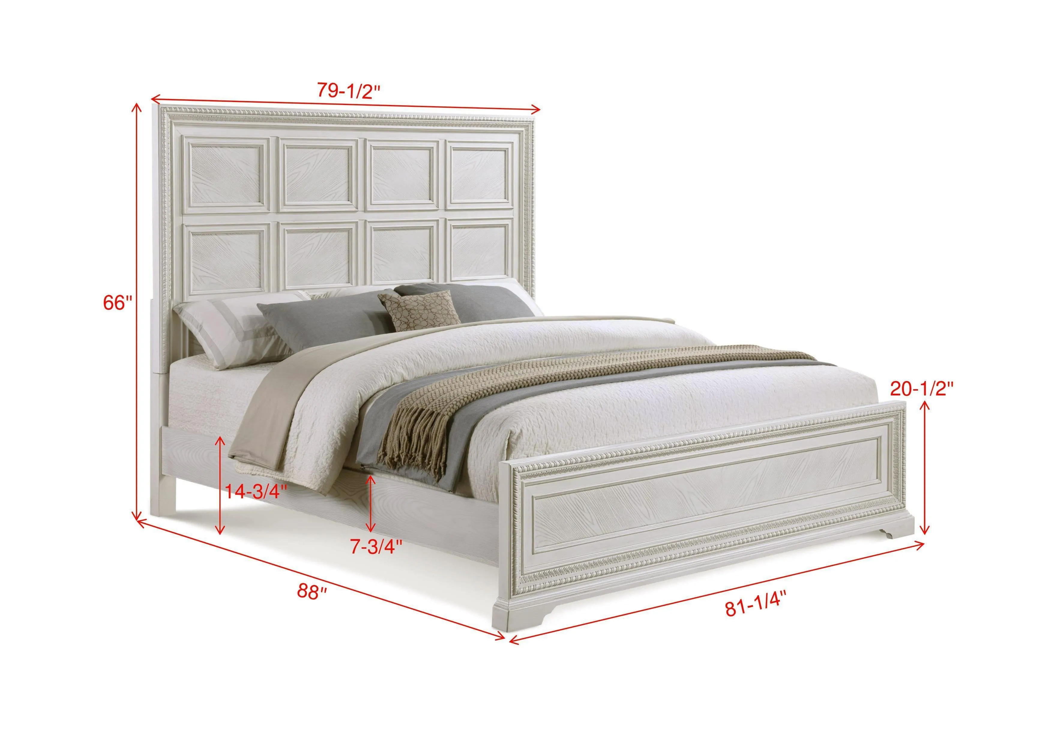 Alexandria Whitewash Panel Bedroom Set - Image 13