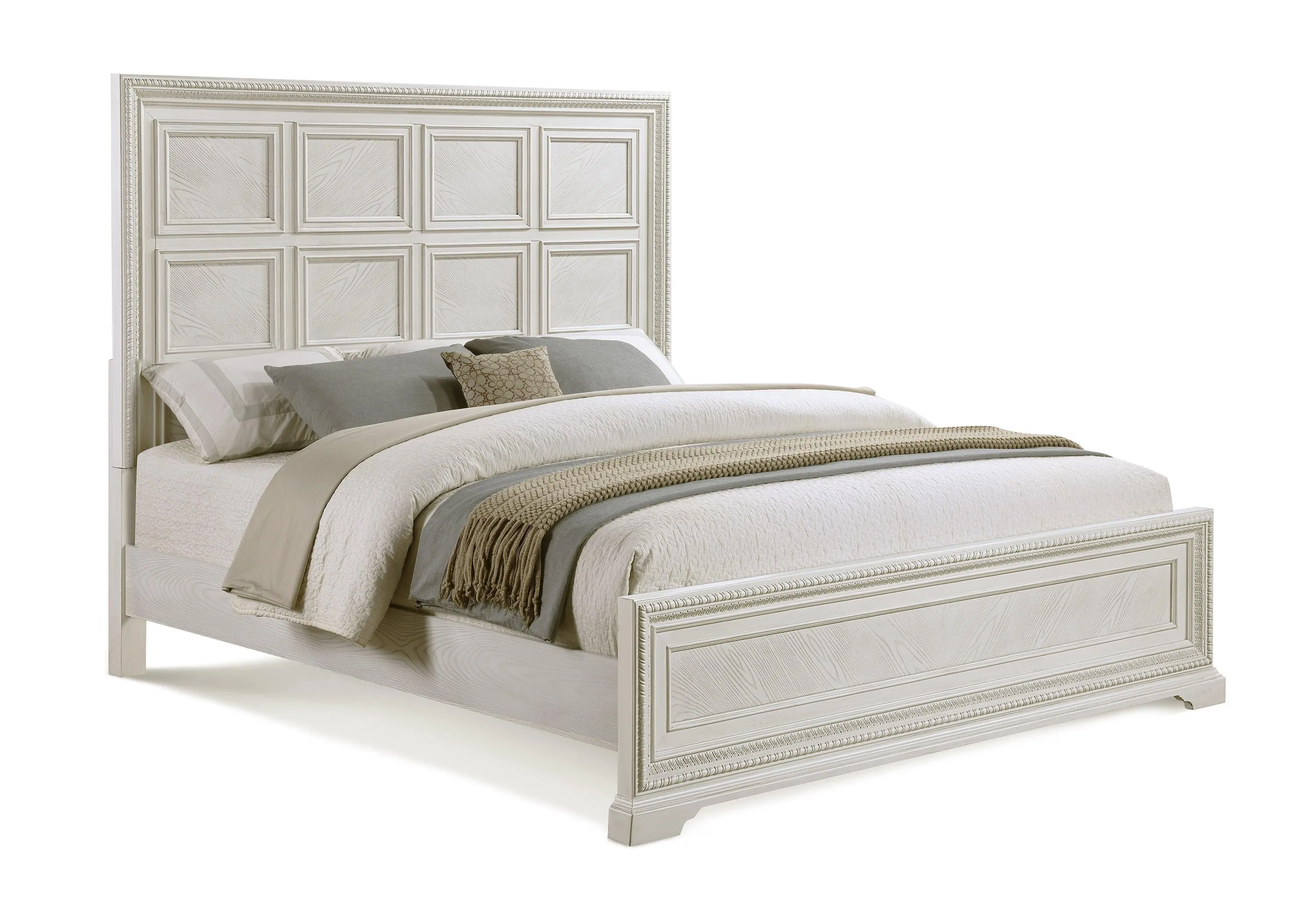 Alexandria Whitewash Panel Bedroom Set - Image 2
