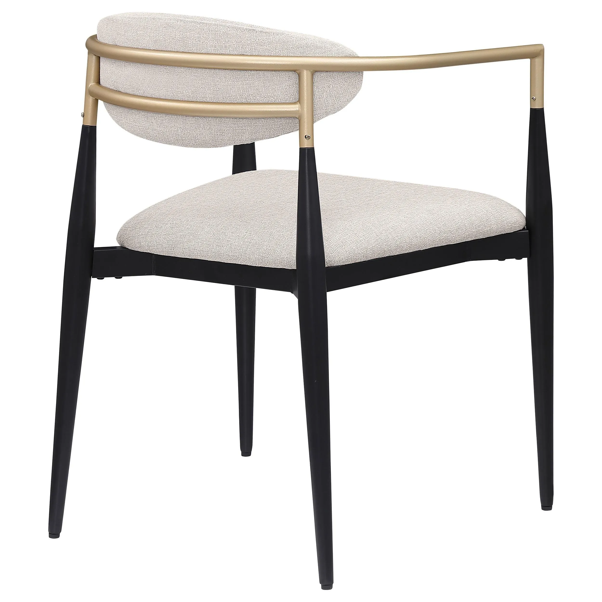 Alexis Upholstered Dining Arm Chair Beige (Set of 2) - Image 8