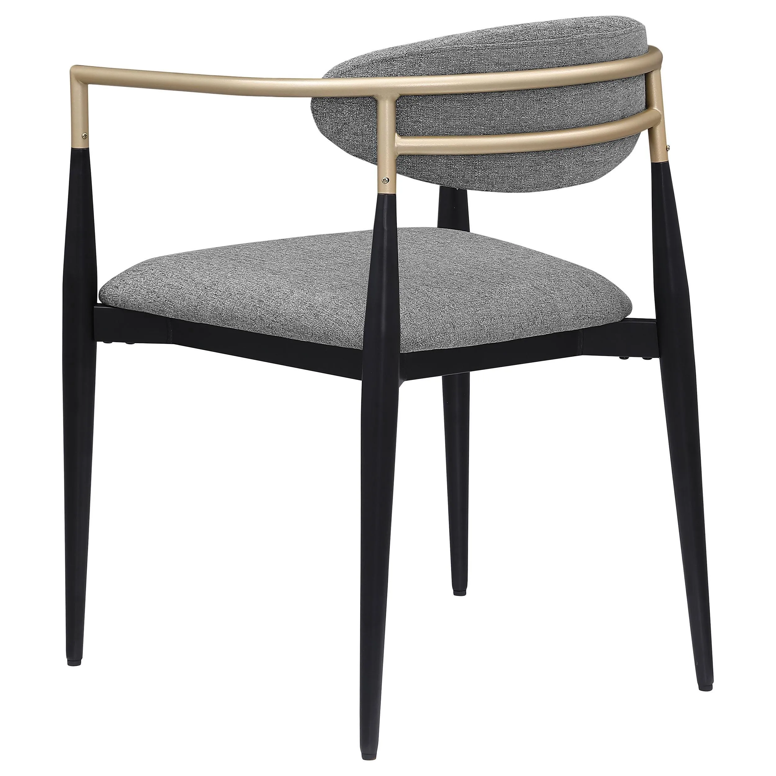 Alexis Upholstered Dining Arm Chair Grey (Set of 2) - Image 7