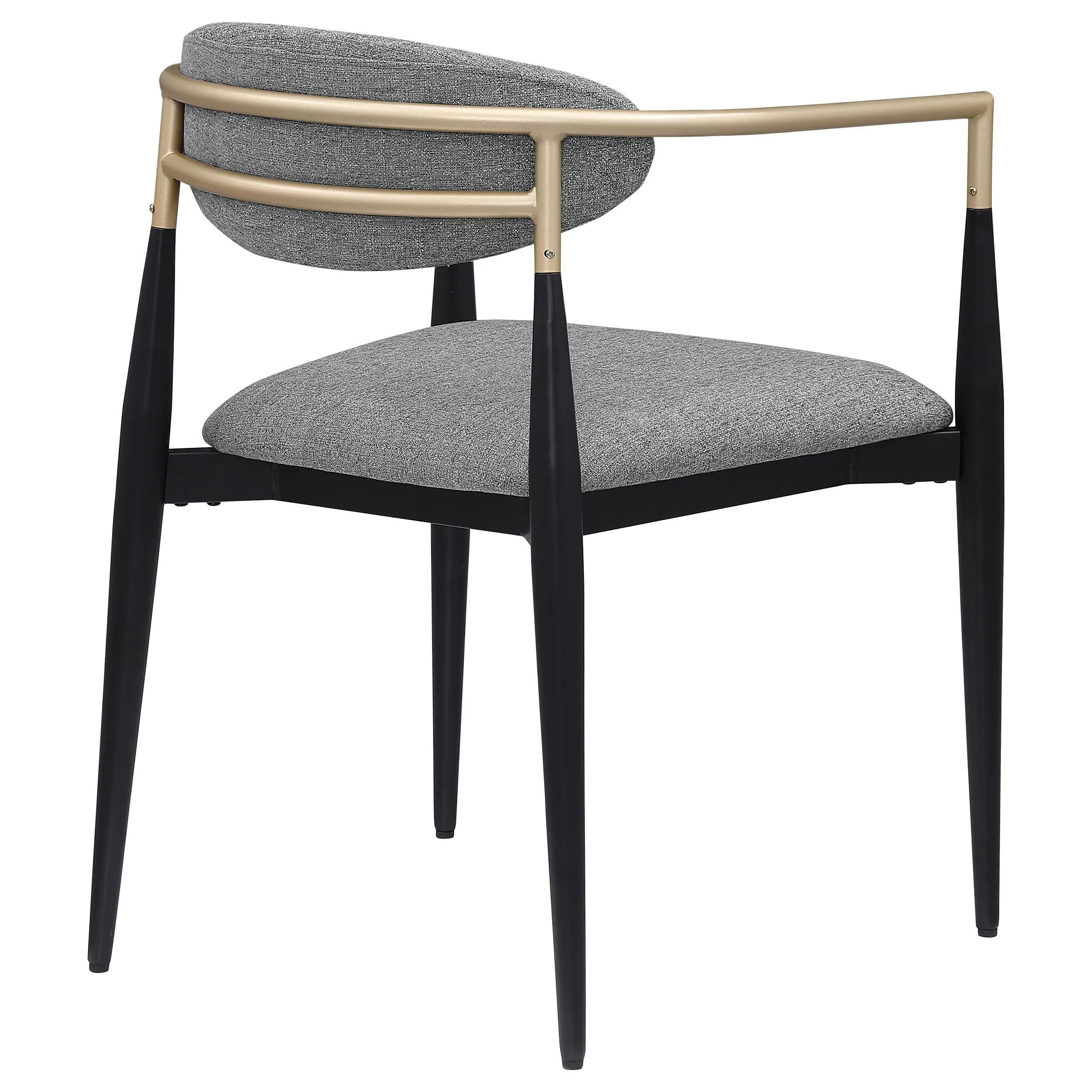 Alexis Upholstered Dining Arm Chair Grey (Set of 2) - Image 8