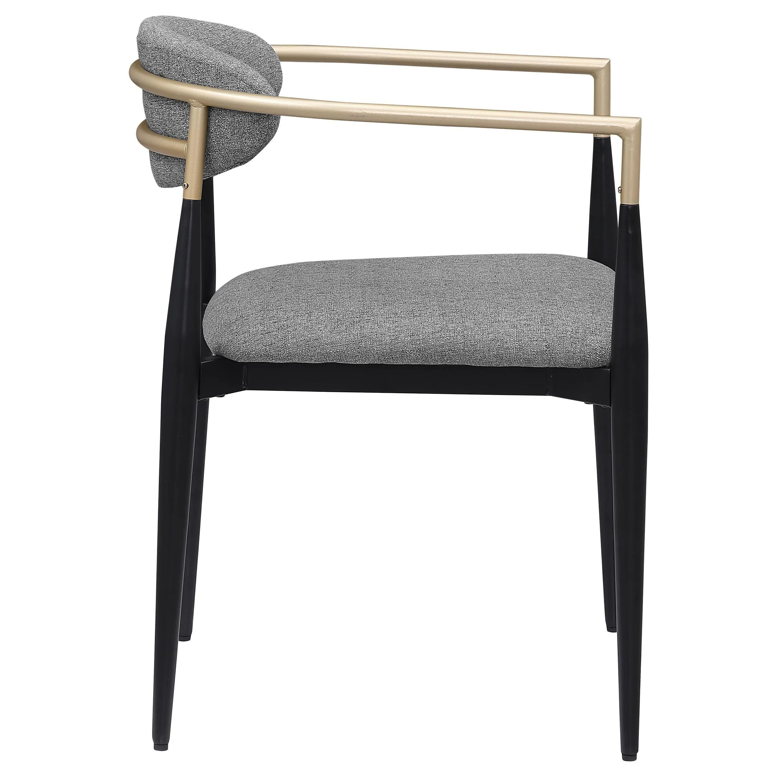 Alexis Upholstered Dining Arm Chair Grey (Set of 2) - Image 9