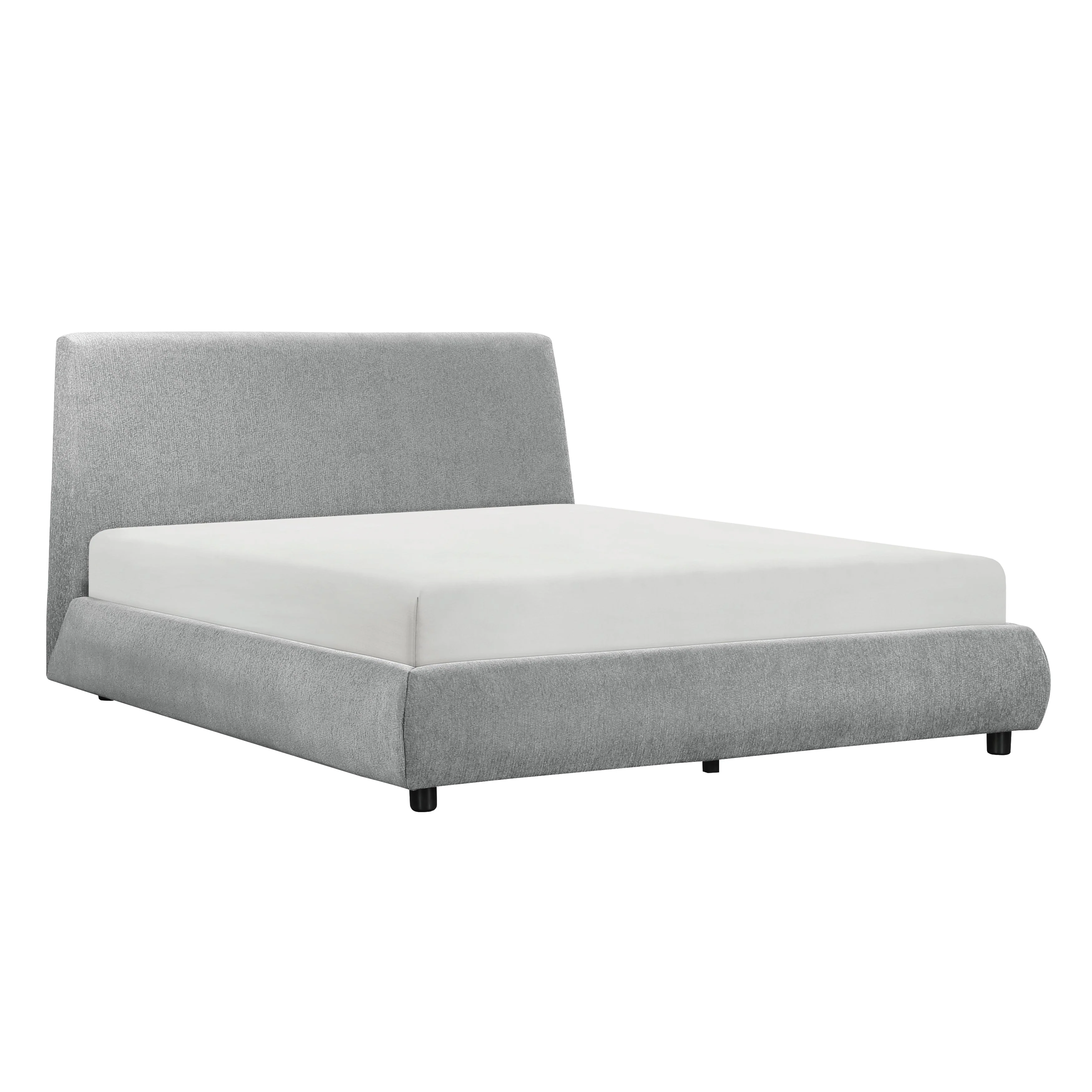 Alford Gray Eastern King Upholstered Platform Bed - Image 2
