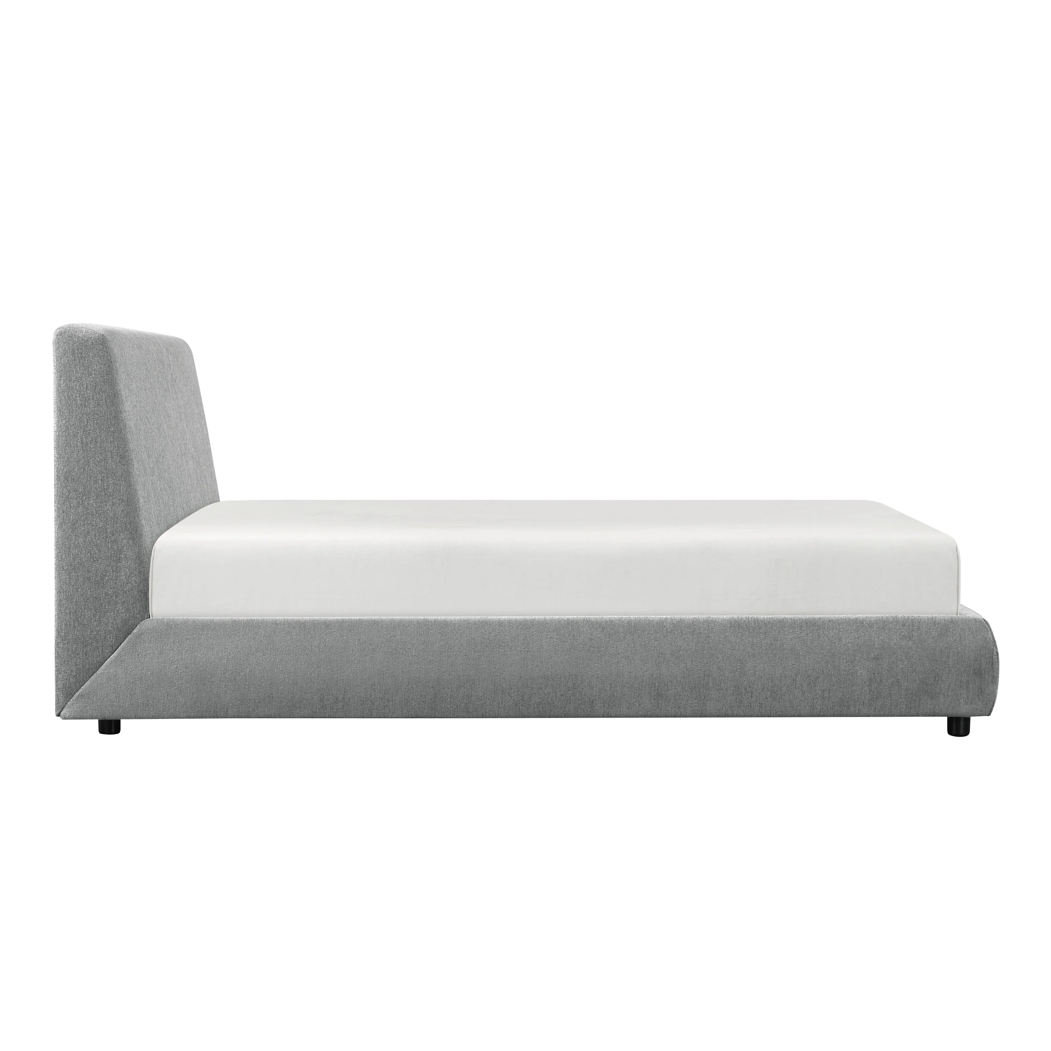 Alford Gray Queen Upholstered Platform Bed - Image 2