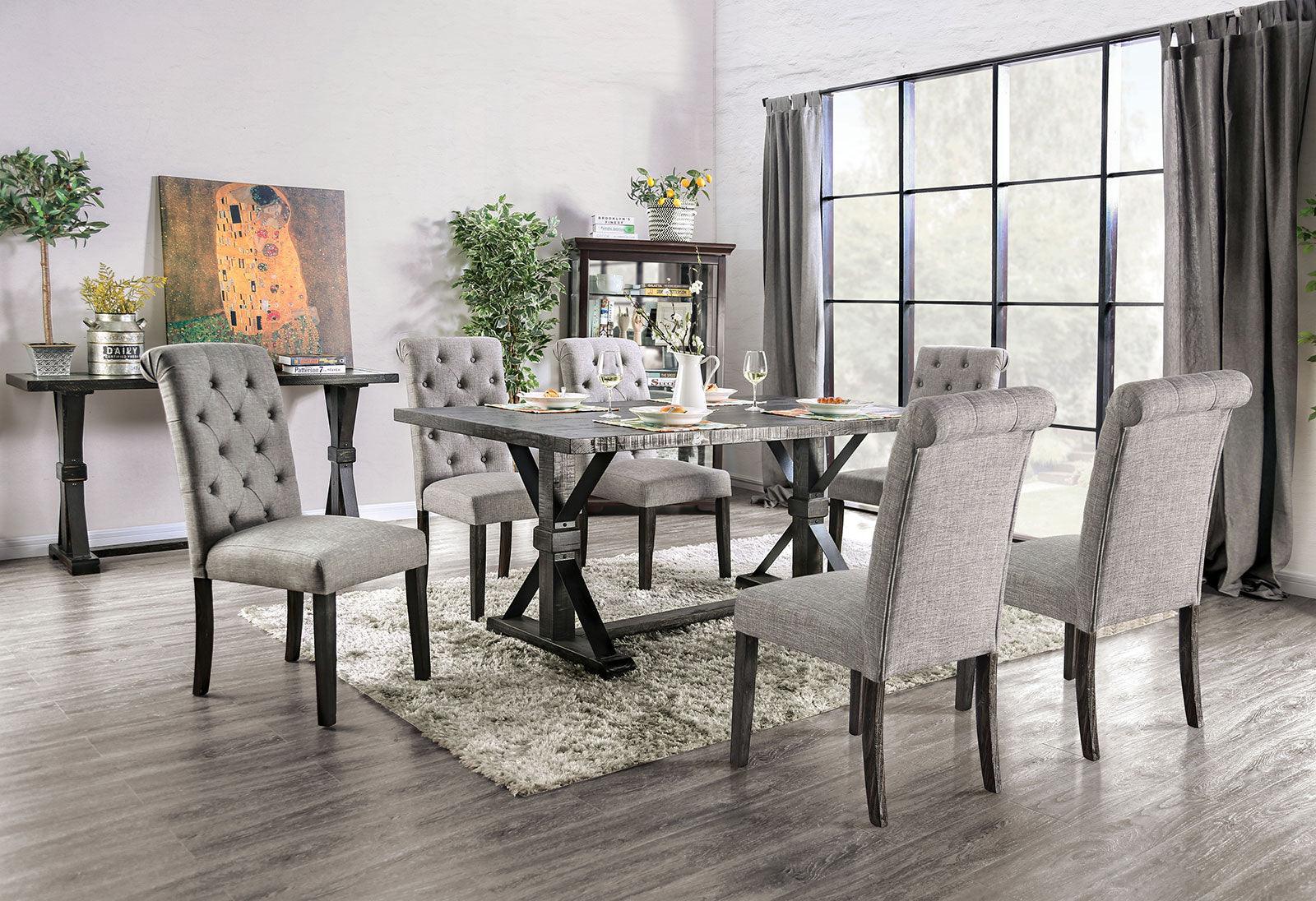 Alfred Antique Black Dining Table - Image 5